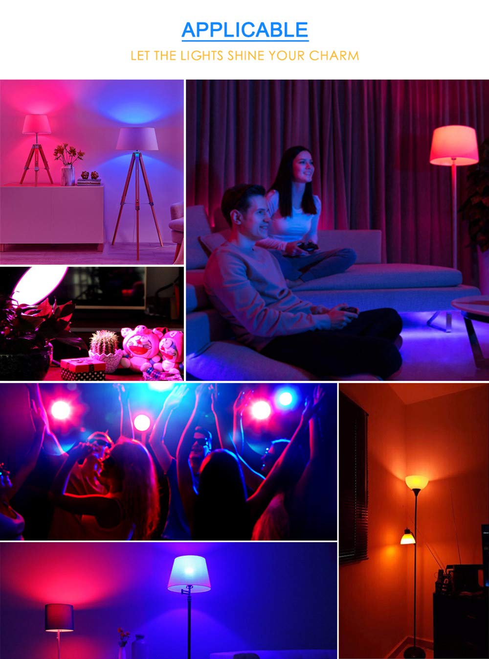 OMTO MR16 3W RGB Color Changing Spotlight with IR Remote Control Mood Ambiance Lighting Colorful LED Light Bulbs,Dimmable 12V