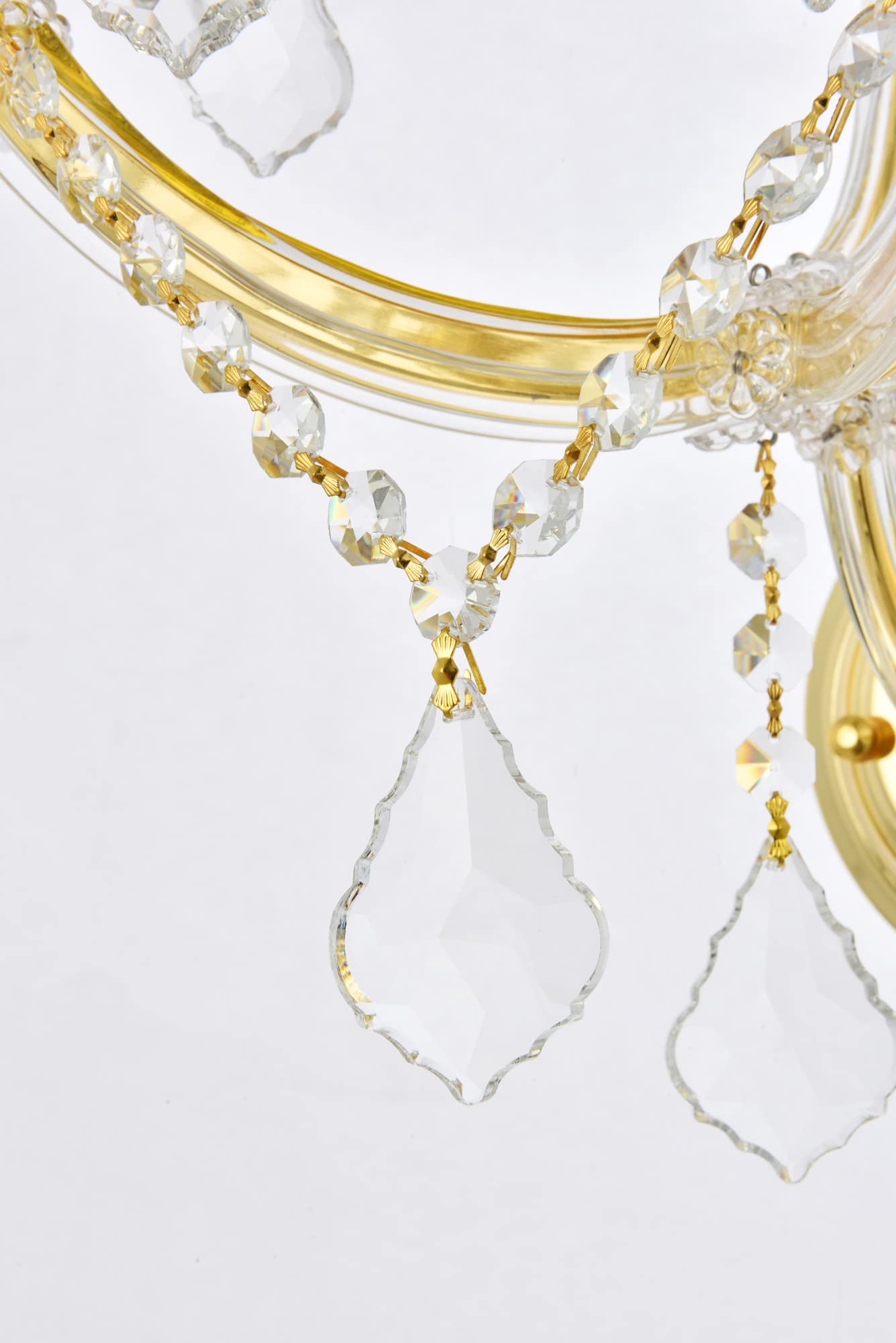Elegant Lighting Royal Cut Crystal Chandelier, 2800W5C/RC, Silver, 12in, Alloy Steel, Glass, Wood, Crystal