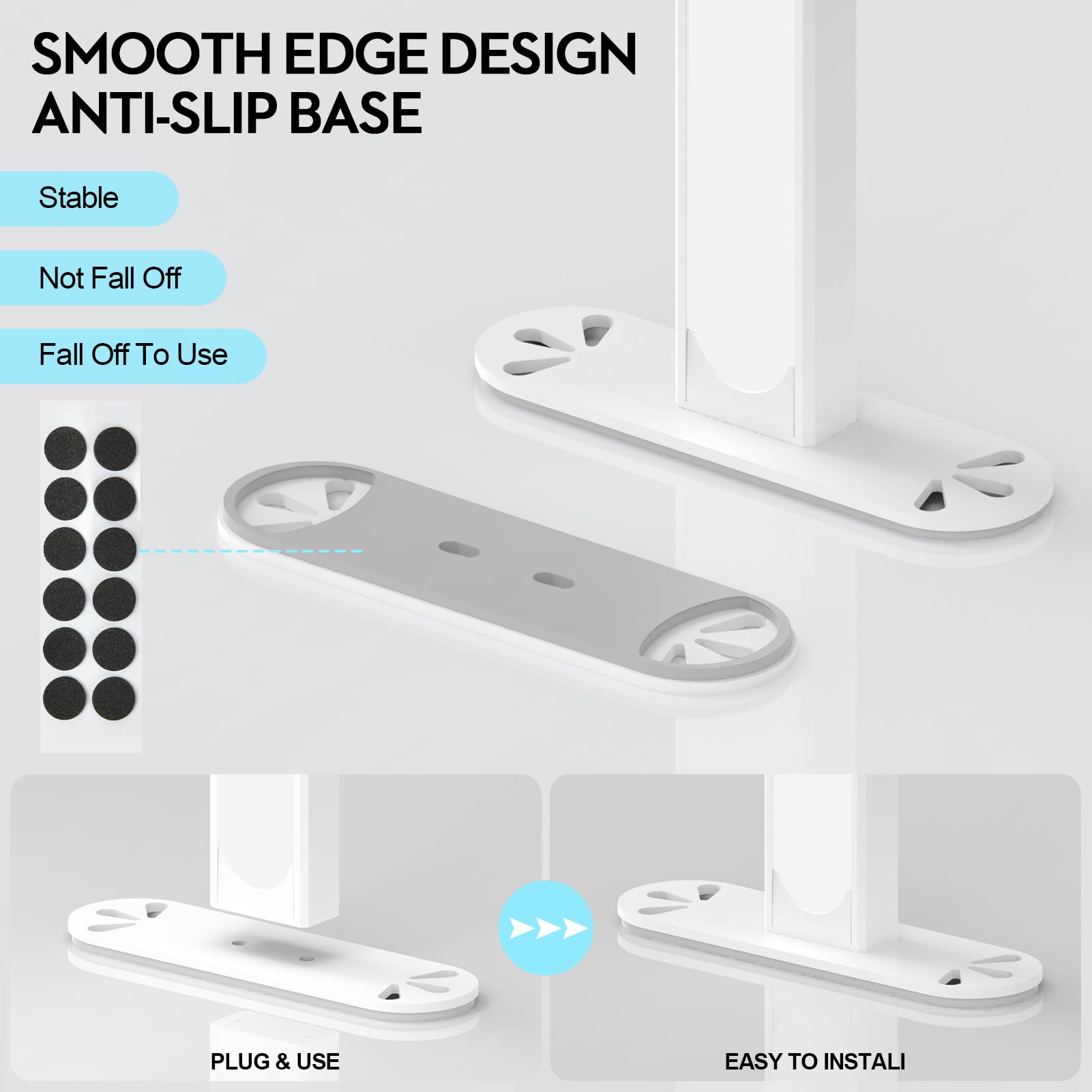 Large Super Bright Half Moon Led Light For Table Nail Desk, Professional Nail Lamp For Desk For Nail Techs With Phone Stand Perf