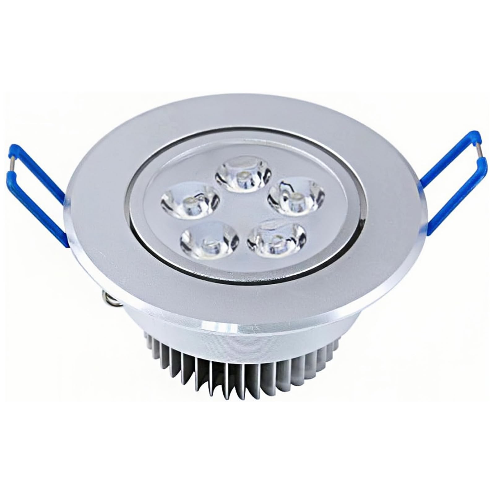 MODOAO 5W LED Ceiling Light Downlight with LED Driver,AC85-265V,5500K,Not Dimmable,Retrofit LED Recessed Lighting Fixture,Cool W
