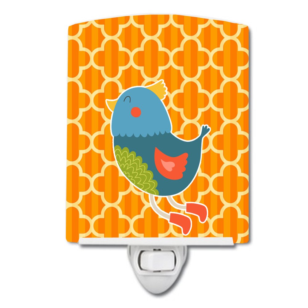Carolines Treasures BB6776CNL Bird Ceramic Night Light Compact, UL-Certified, Ideal for Bedroom, Bathroom, Nursery, Hallway, Ki
