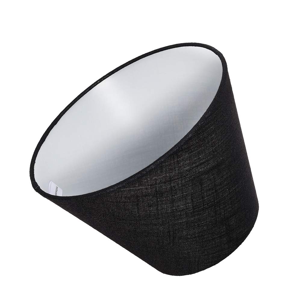Tootoo Star Barrel Lamp Shade Replacement, 6X10X7.5 Inch, Black Fabric, Spider Model Sx-0209Na