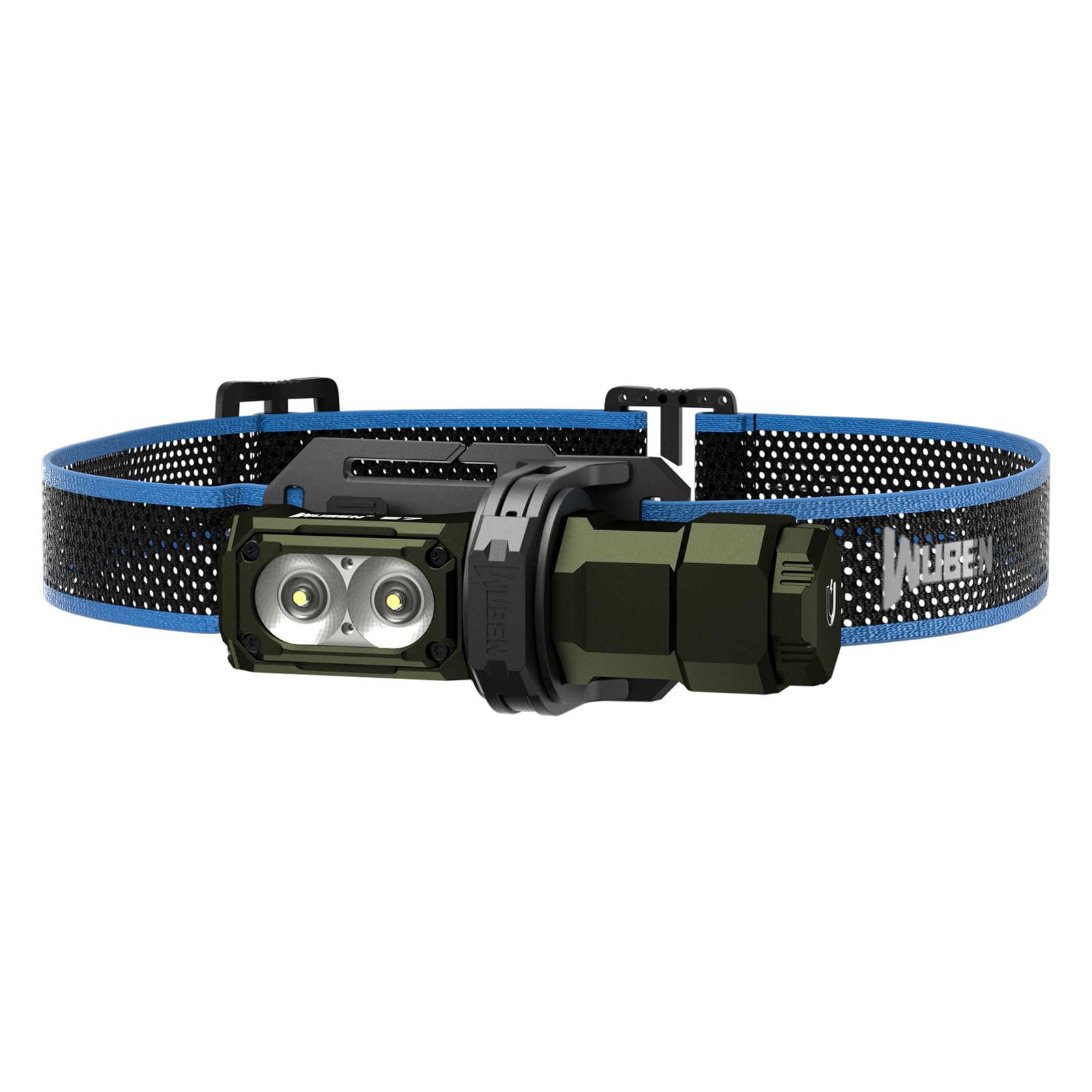 WUBEN E7-YCG Mini Flashlight Battery Extension Tube, Aluminum, Army Green, for Camping, Hiking, Fishing, Walking