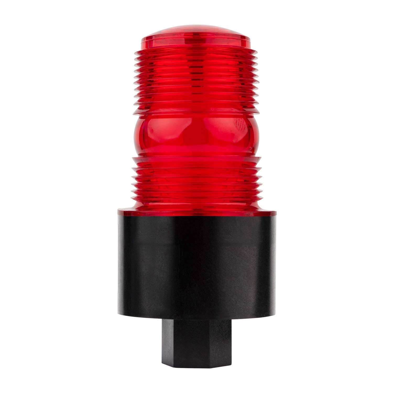 TOMAR 490S-120-R Microstrobe Warning Beacon, 120VAC, Red, 1/2 in Female Pipe Mount