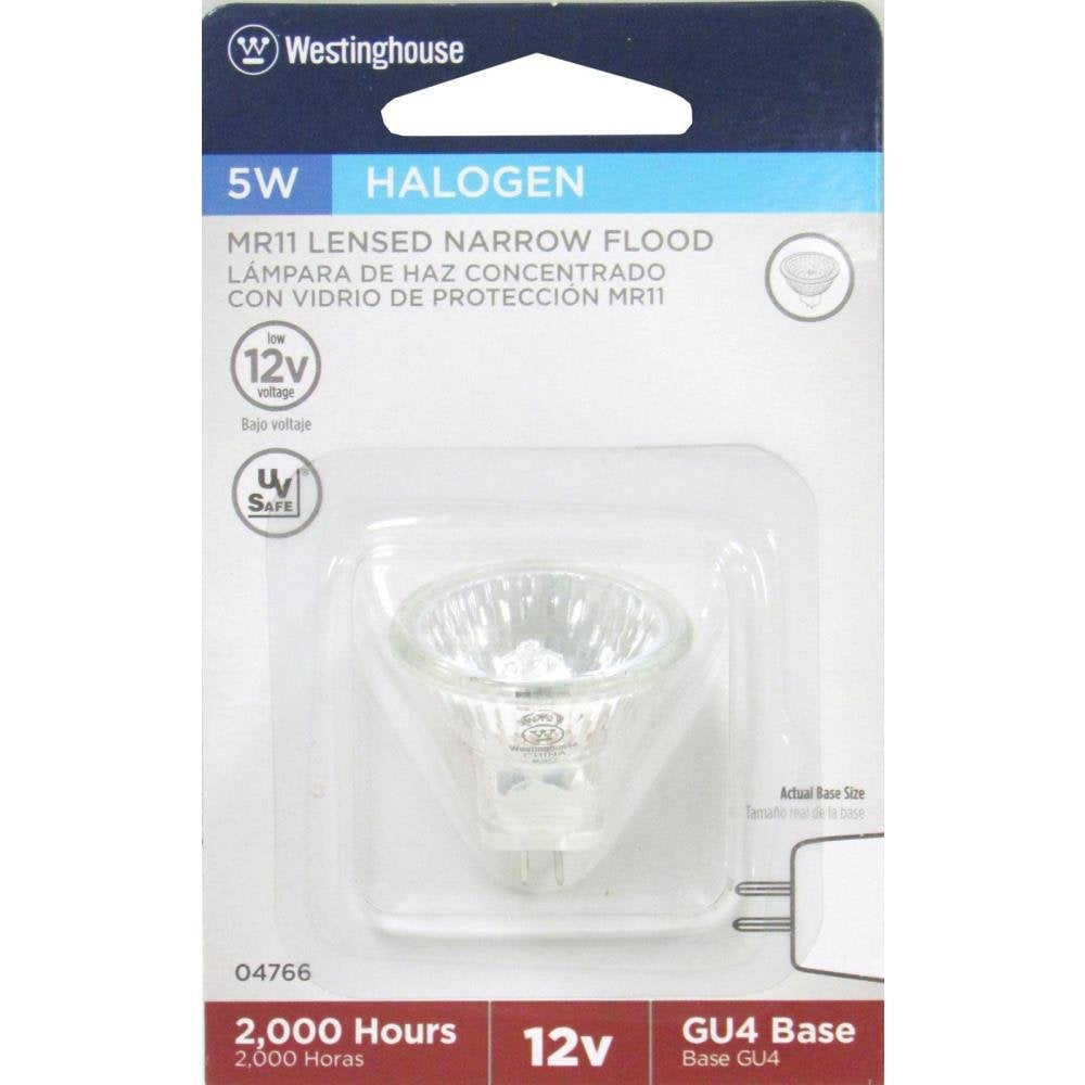 Westinghouse 04766 5-Watt Halogen Flood Light, Medium, 1 Pack, White