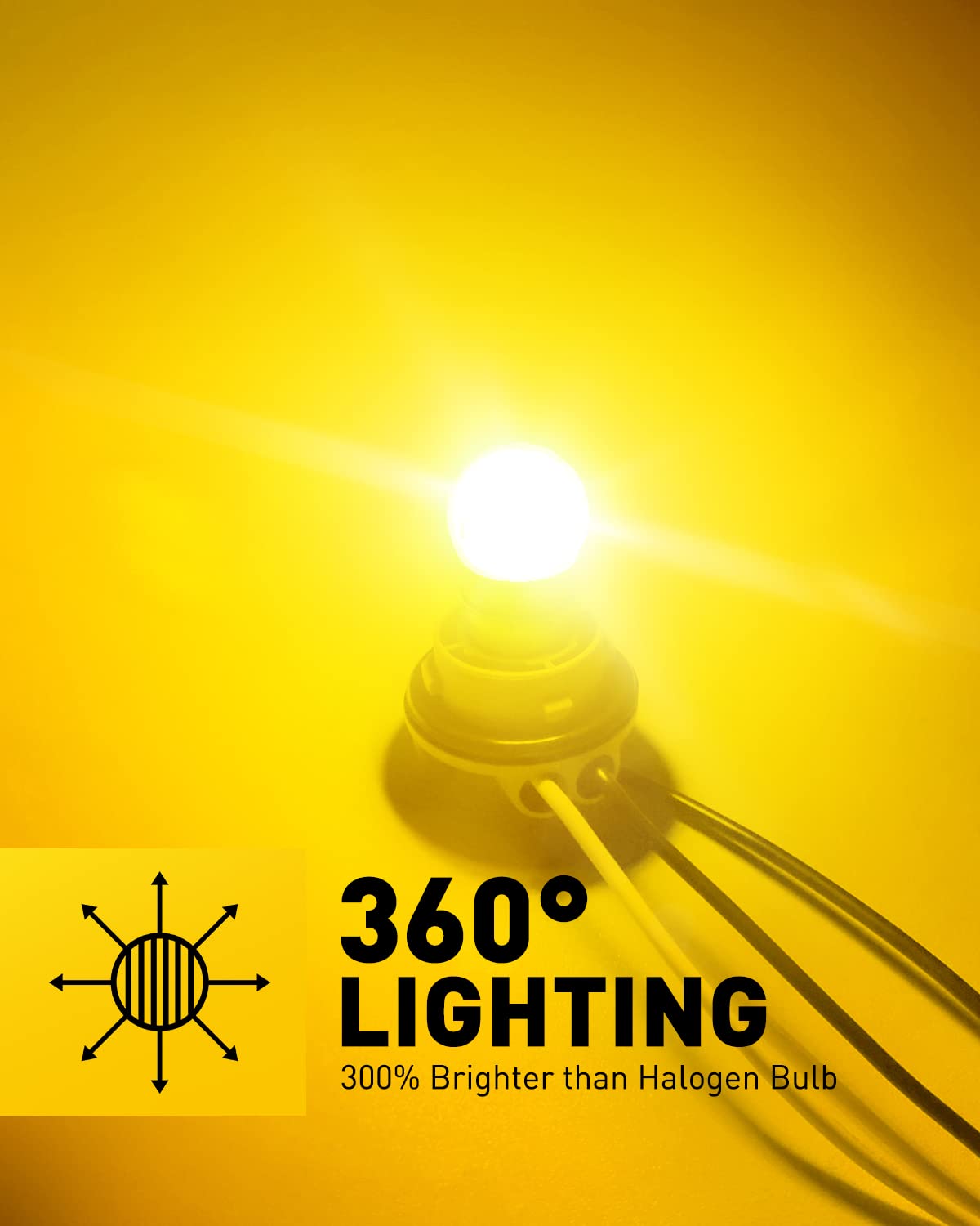 Auxito 1157 Led Bulbs Amber Turn Signal Light, Super Bright Unique 1:1 Design, 2057 2357 3496 7528 For For Blinker Turn Signal Bulbs, Tail Light, Stop Brake Lights, Side Marker Turn Signal Replacement