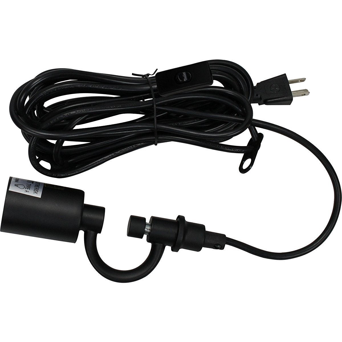 HomeConcept Plug in Swag Pendant Light Conversion Kit - Black, Model SWAG17BK, No Wiring Needed