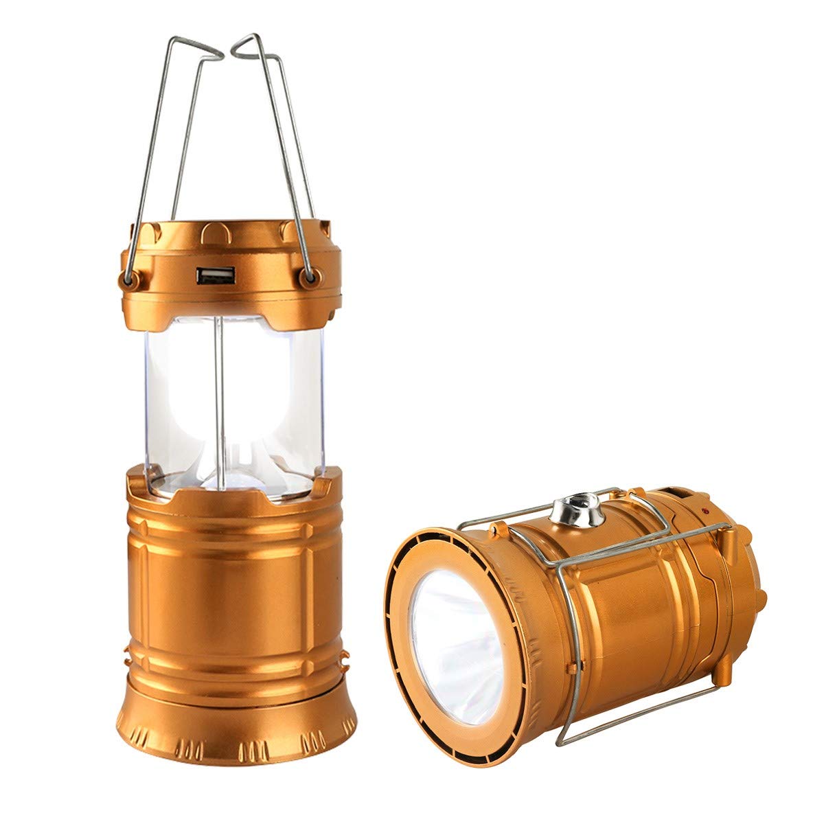 Censinda Led Camping Lantern - Solar Rechargeable, Portable Light For Camping, Hiking, Emergency