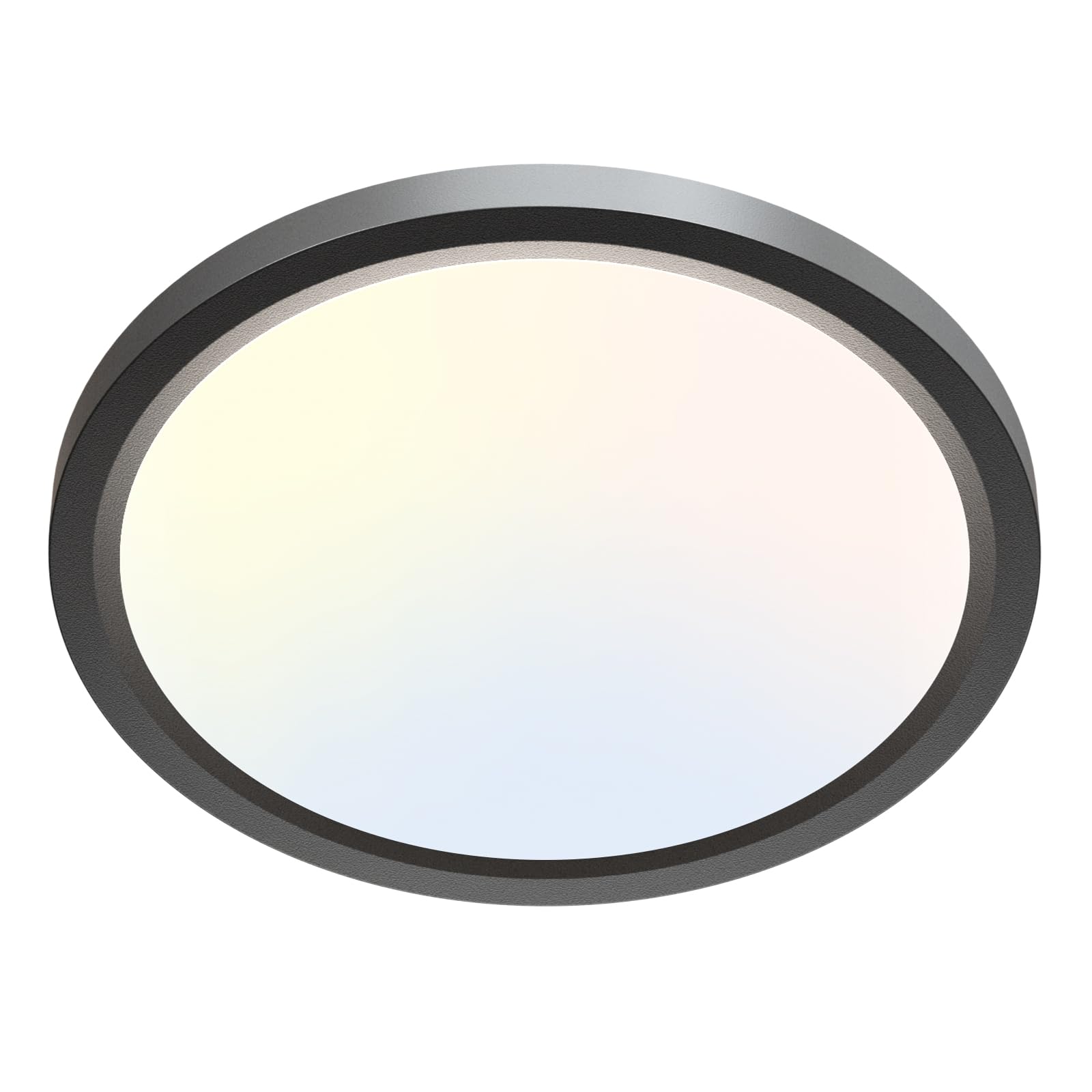 zemty LED Ceiling Light Fixture, 6.5-Inch 12W 1200lm Small Flush Mount Light, Adjustable 3000K 4000K 6500K Color Temperatures, R