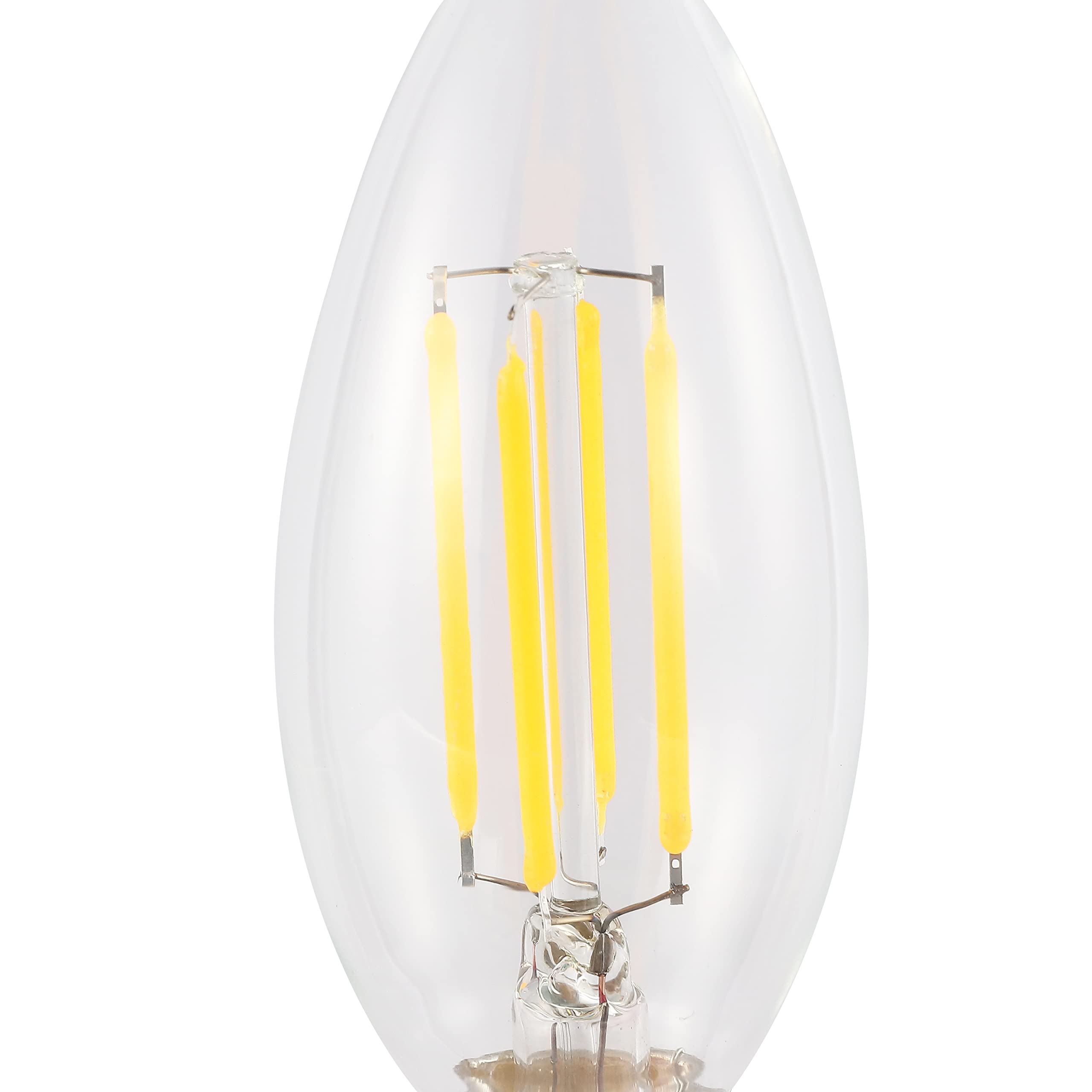 Jonathan Y Blb-C35A-Set6 Vintage Non-Dimmable Led Edison Glass Bulbs, 4W, Equivalent 40W, E12 Base, 80+ Cri, C35 Warm White 2700