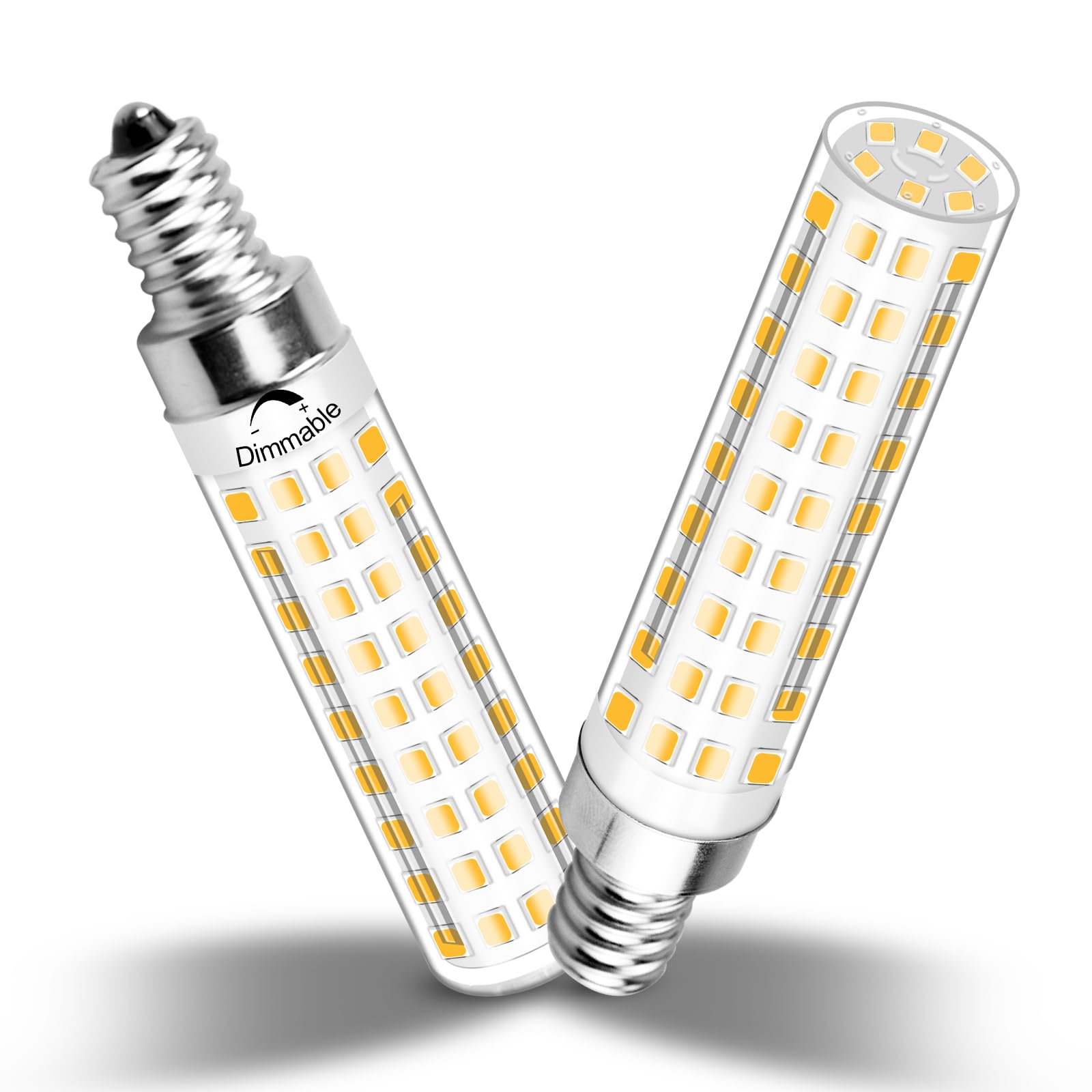 TZHILAN E12 Dimmable 100w Led Corn Light Bulb,3000K Warm White,AC120V 10W 1100 Lumen T4 LED Chandelier Light Bulbs for Ceiling F