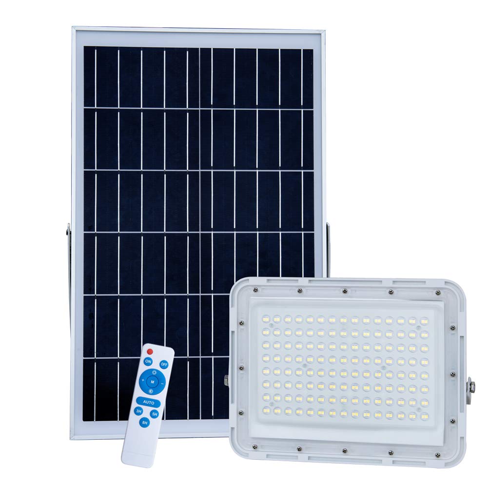 Tin Sum 300W Led Solar Flood Light - 24000 Lumens, Ip67 Waterproof, Remote Control, Outdoor Security