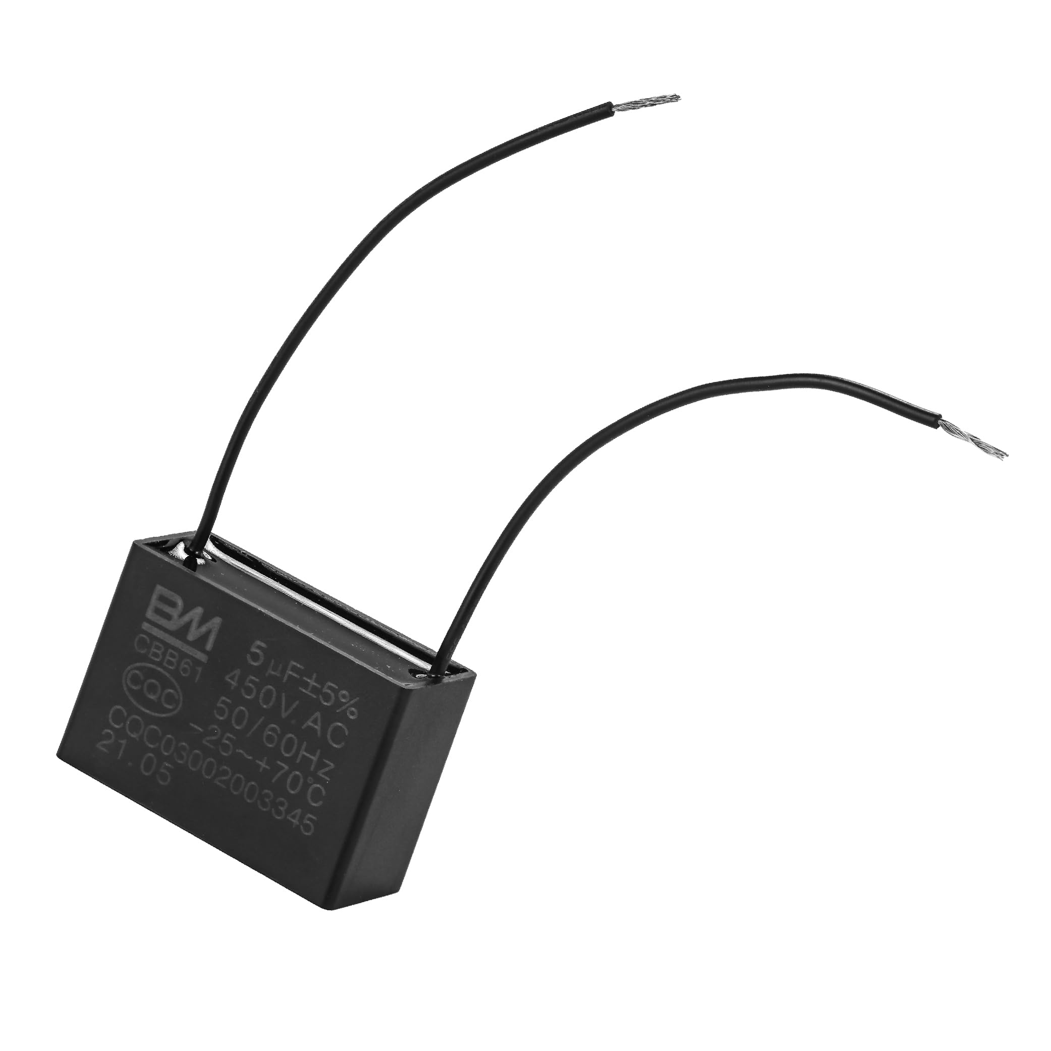 BlueStars CBB61 Capacitor 5uf 250V 450V AC for Ceiling Fan - Polypropylene Material