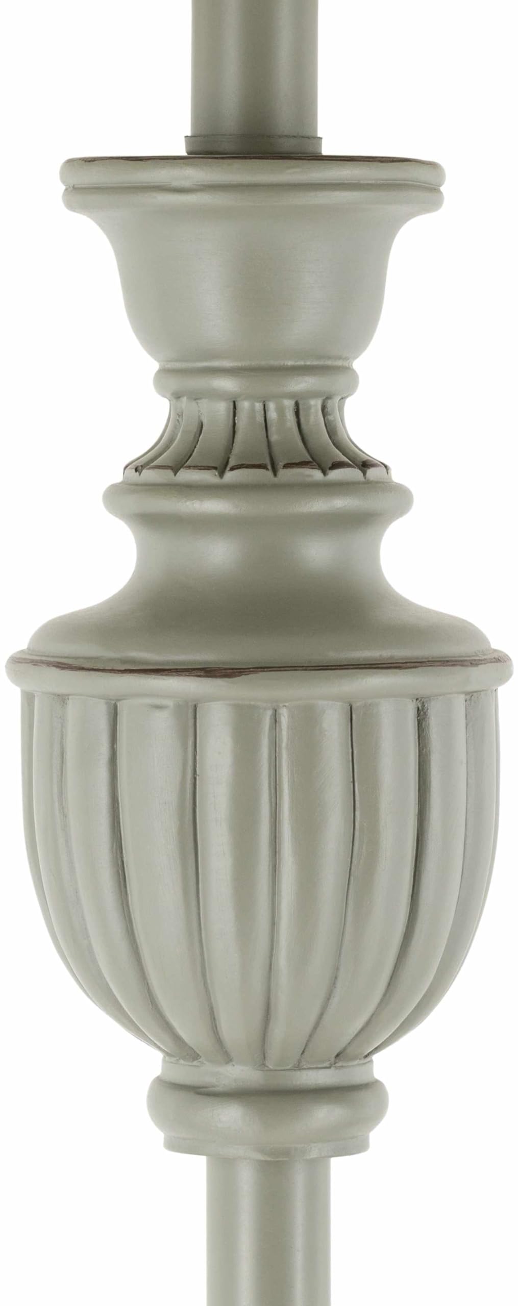 Boutiquerugs Nelspruit Floor Lamp For Living Room - Boho Standing Lighting - Shade Linen - Cream, Gray - 59'' H