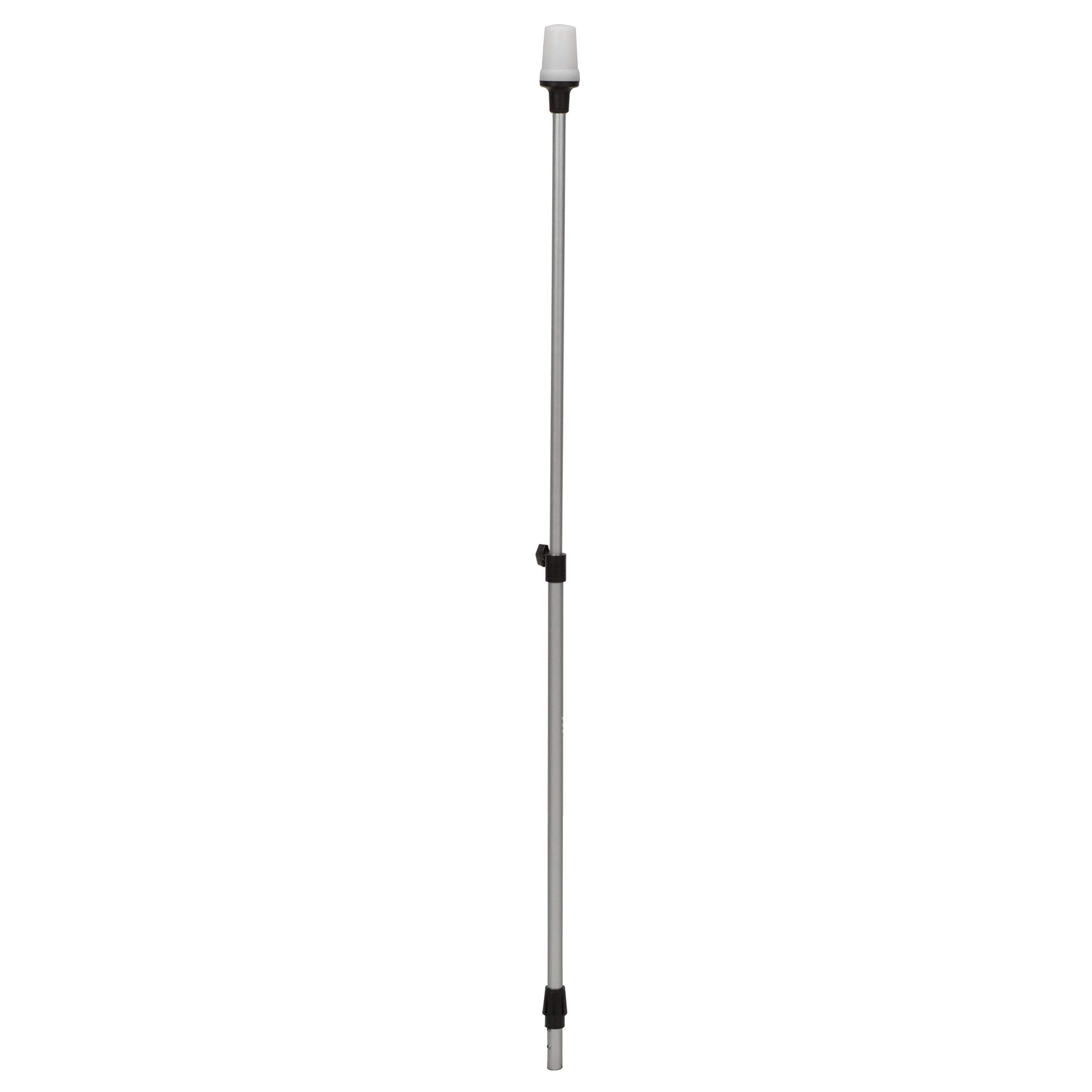 Attwood 5610-48-7 Telescoping Pole Light  All-Around Light  Height-Adjustable 26-42 Inches  2 Mile 360-Degree Visibility  One Size