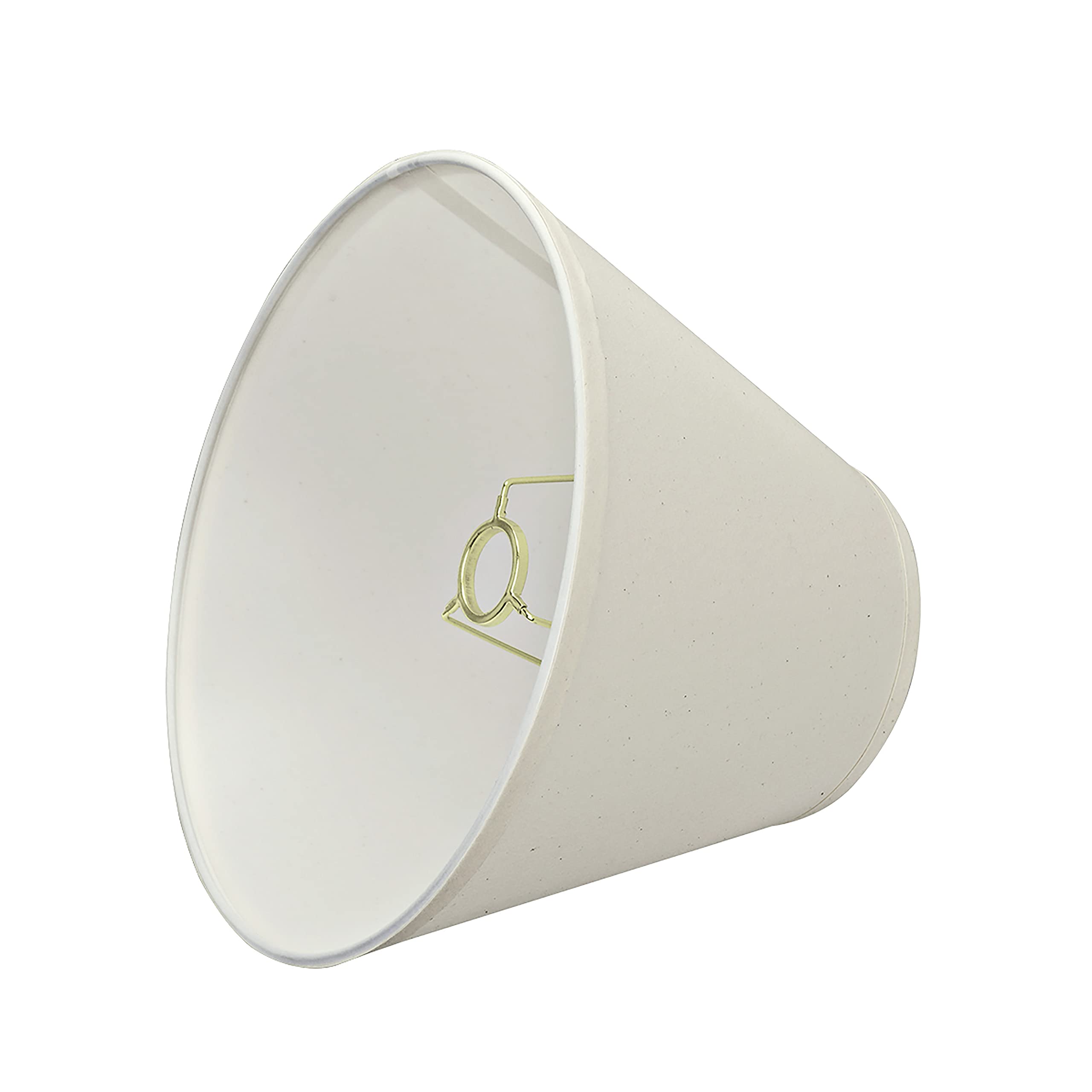 Aspen Creative Empire Shape Uno Lamp Shade, Cream, 6in Top x 12in Bottom x 9in Slant Height, Model 58876A