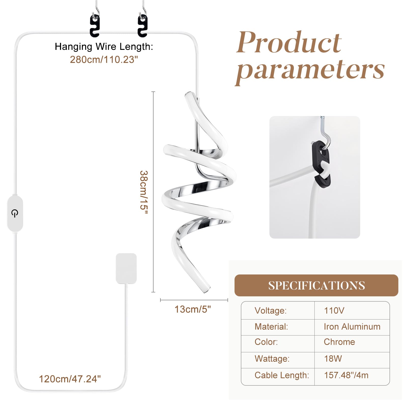 Sovinzert Modern Led Pendant Light Fixtures Pendant Lights Kitchen Island Lighting Adjustable Height Chrome Hanging Lamp