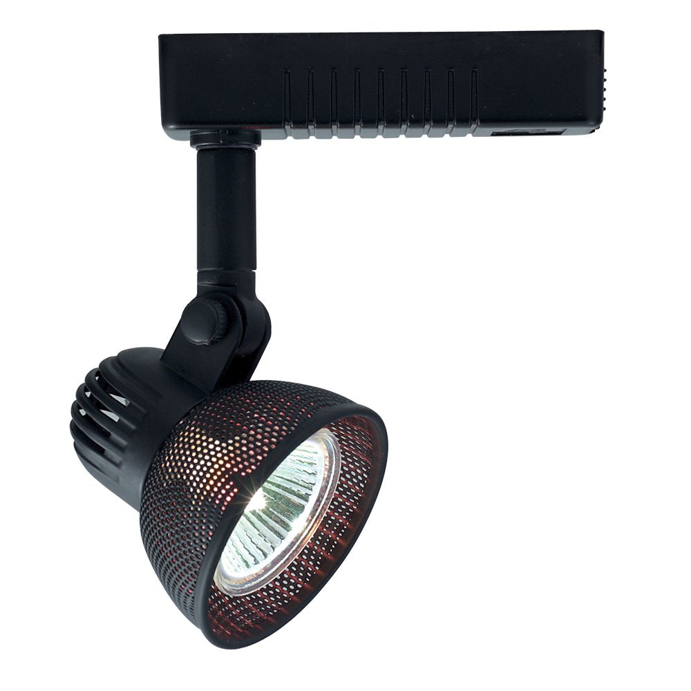 Jesco Lighting LLV10450BK Mini Deco Series Low Voltage Track Head for L 2-Wire Single Circuit Track System, Black