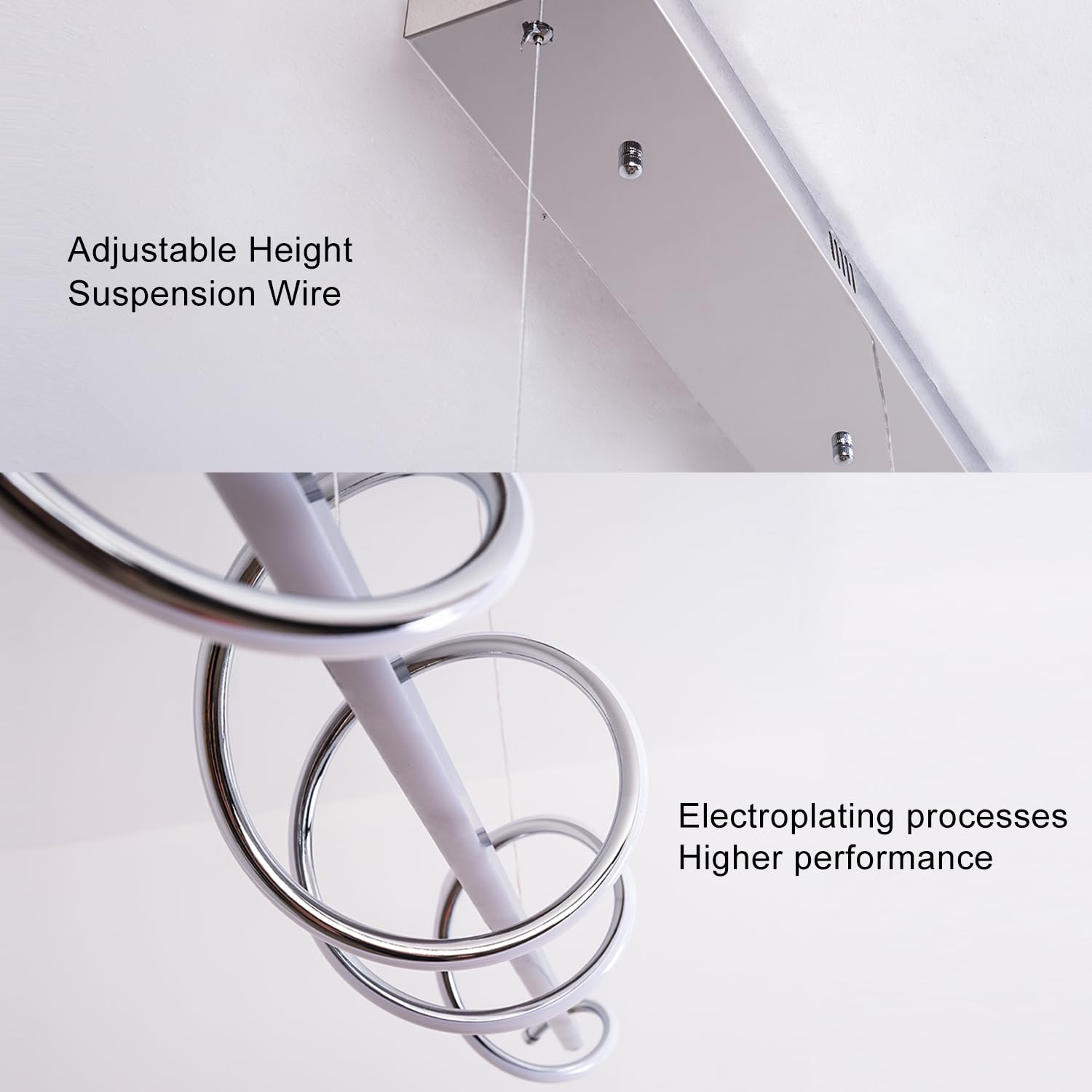 Likflyer 47.24 Modern Chandelier Led Pendant Light For Kitchen Island Lighting Dimmable Modern Led Chandelier For Dining Room Over Table Creative Snake-Shaped Twist Design Kitchen Ceiling Hanging