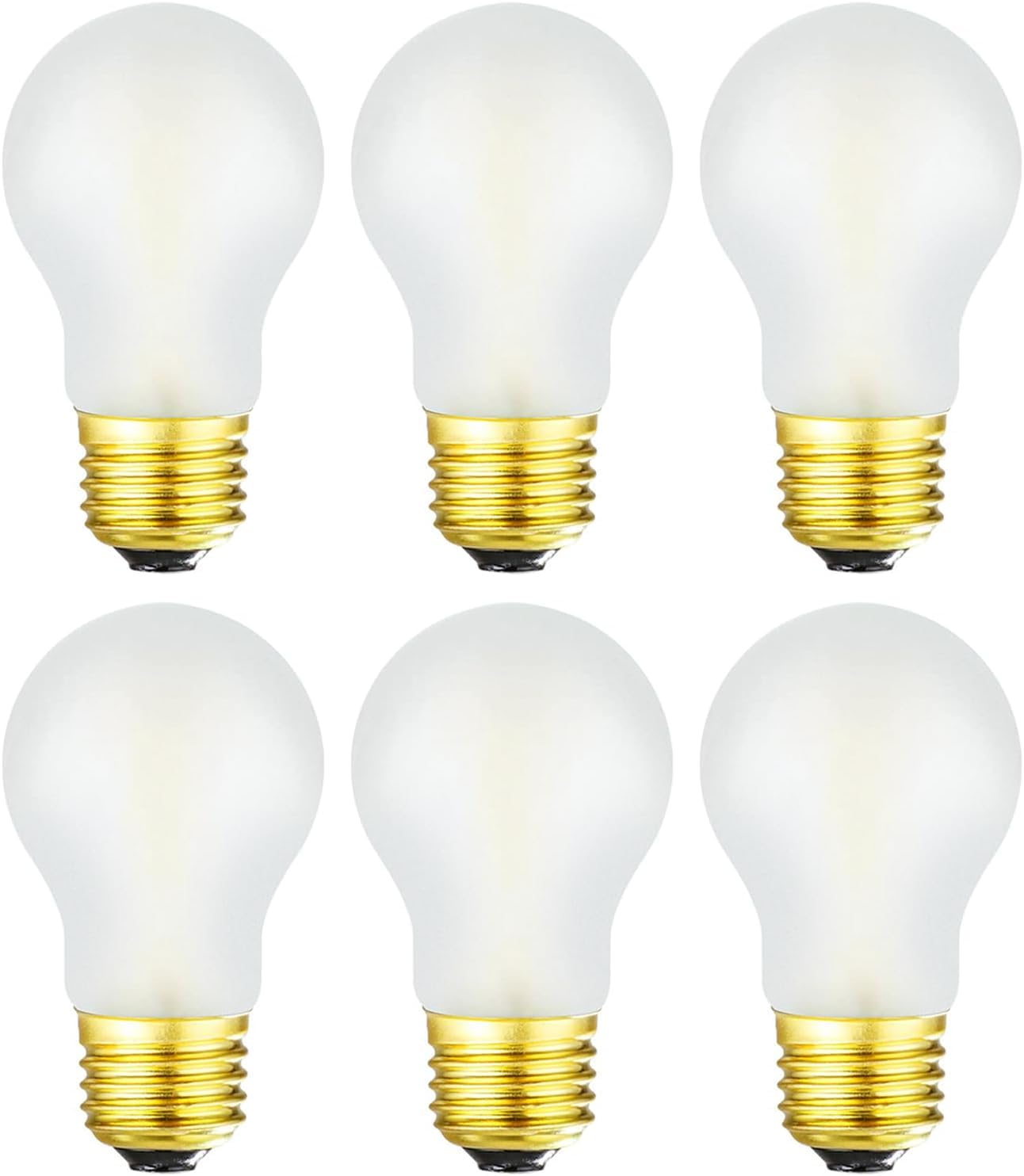 DONDDA A15 LED Light Bulbs, 4W Dimmable E26 Base, 40W Equivalent, Frosted Glass, 400 Lumens, for Ceiling Fan, Appliance, Refrige