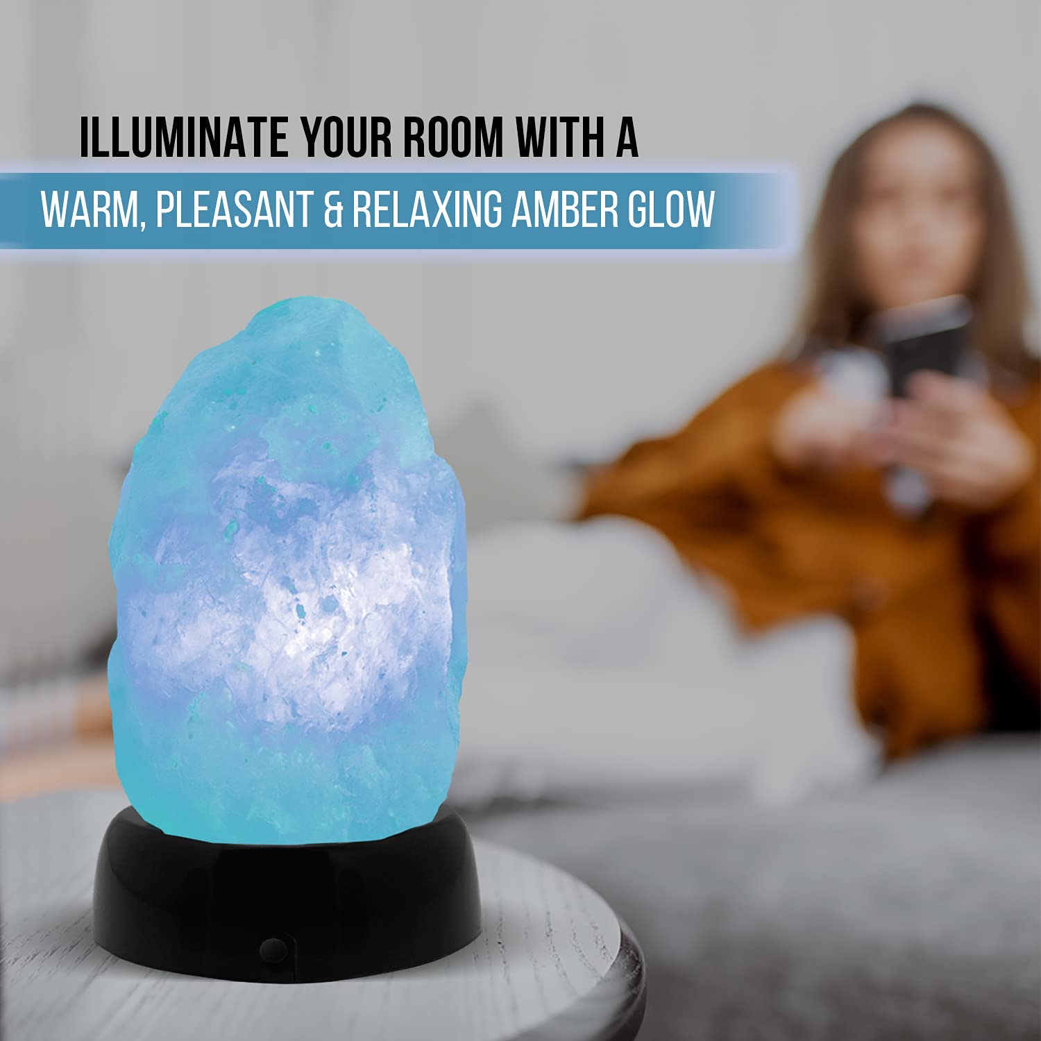 Himalayan Glow Battery Operated Led Multicolor Salt Lamp, Natural Crystal Rock Salt Night Lamp For Home Decor And Gift - Perfect & Idle For Home Decor And Gift