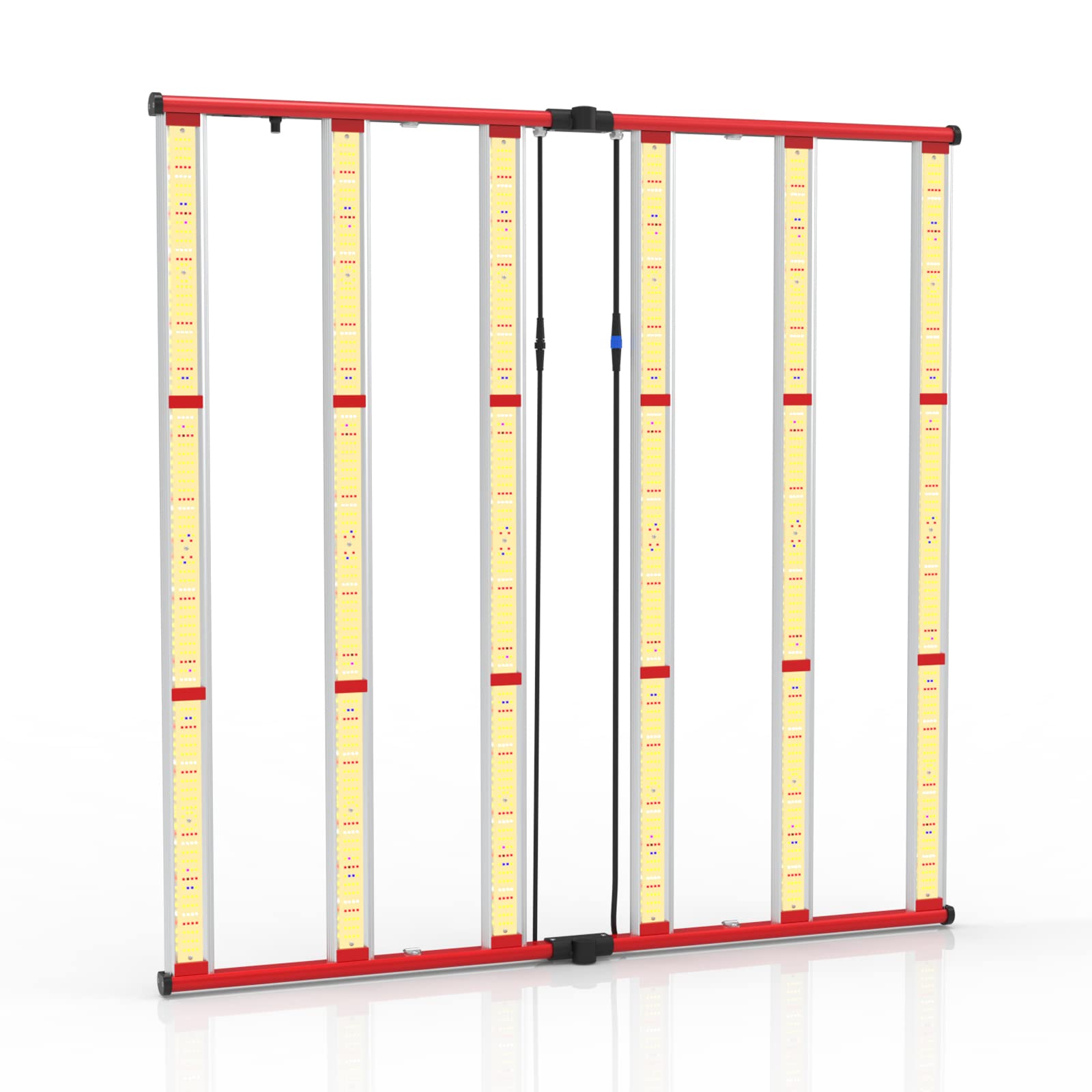 Aglex 650W Led Grow Lights, Full Spectrum Grow Light With Uv Ir, Daisy Chain Plant Bar Style Grow Light Foldable & Dimmable For Indoor Growing Commercial Hydroponic Growing Lamp 5X5Ft Core Coverage