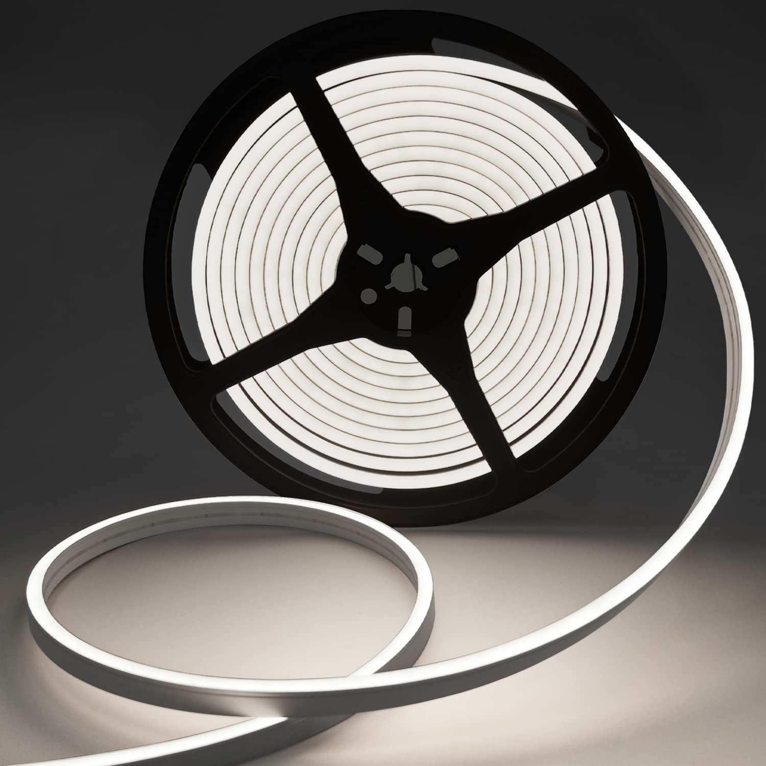 Lucienstar Neon LED Strip Lights 16.4ft IP65 Waterproof Dimmable Cool White Model LC-612