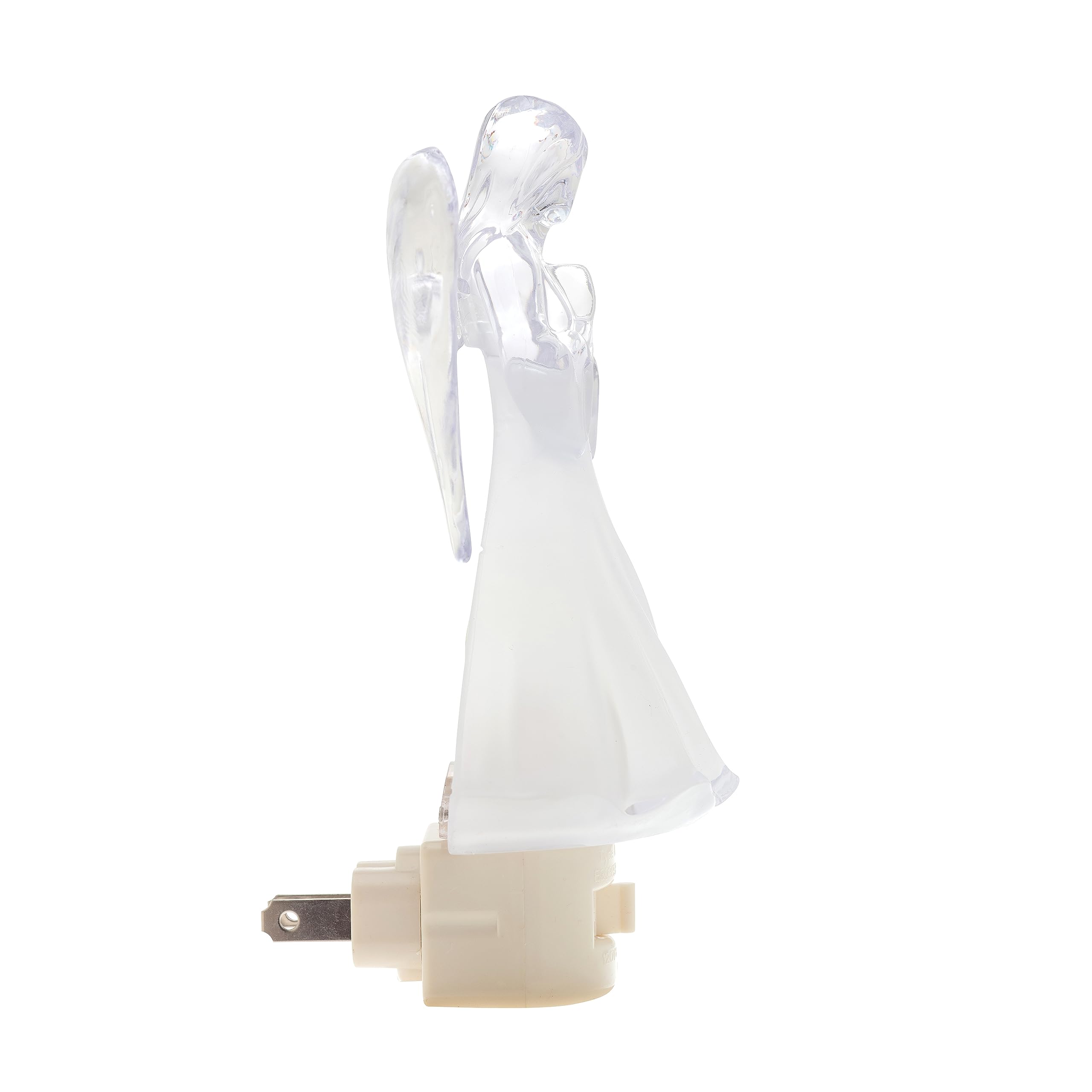 Creative Hobbies Heavenly Glow Angel Night Light, 5W C7 Bulb, White, Model NL, Includes On/Off Switch and Rotational Socket