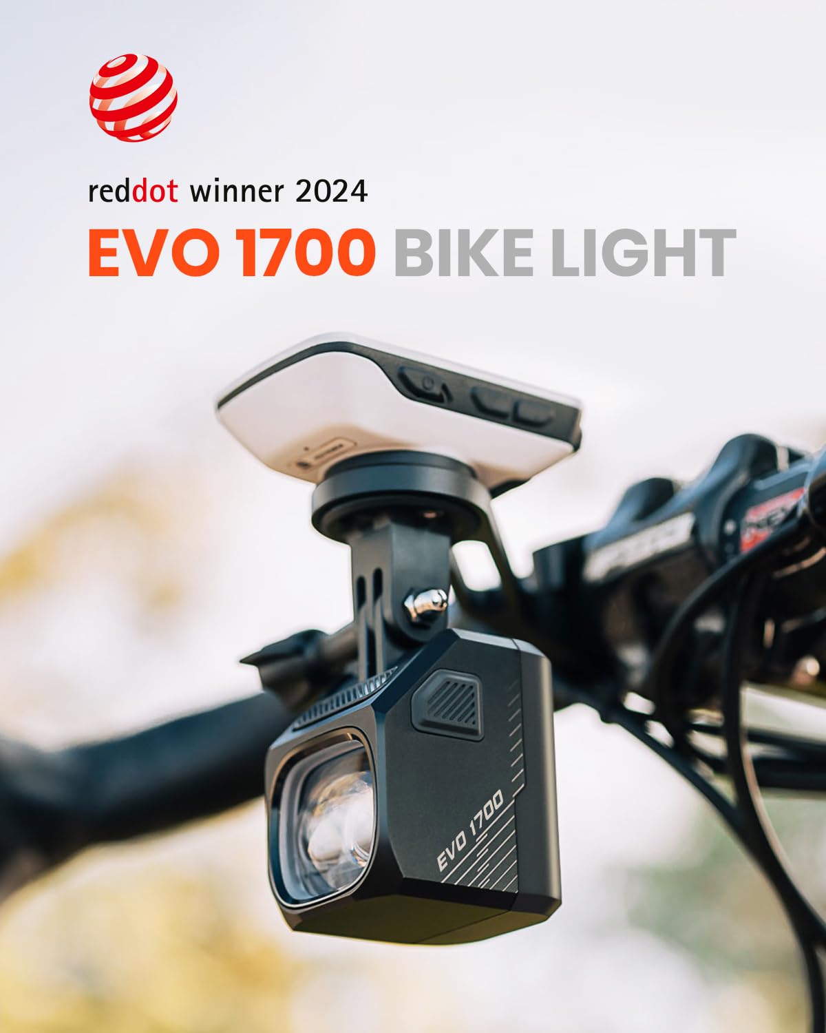 Magicshine Evo 1700 Underneath Mounted Bike Lights For Night Riding,Usb-C Rechargeable Bike Headlight, Ipx 6 Waterproof Bike Fro
