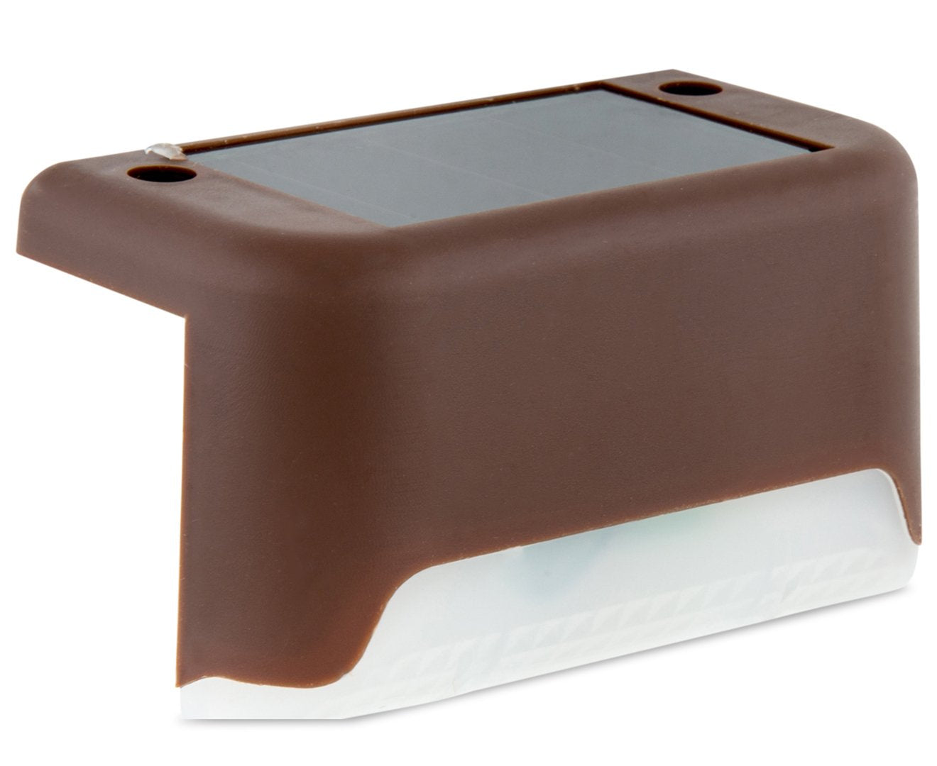 IdeaWorks Solar Deck Lights JB7816, Small, Brown, Durable Plastic, Powered S/3 Set