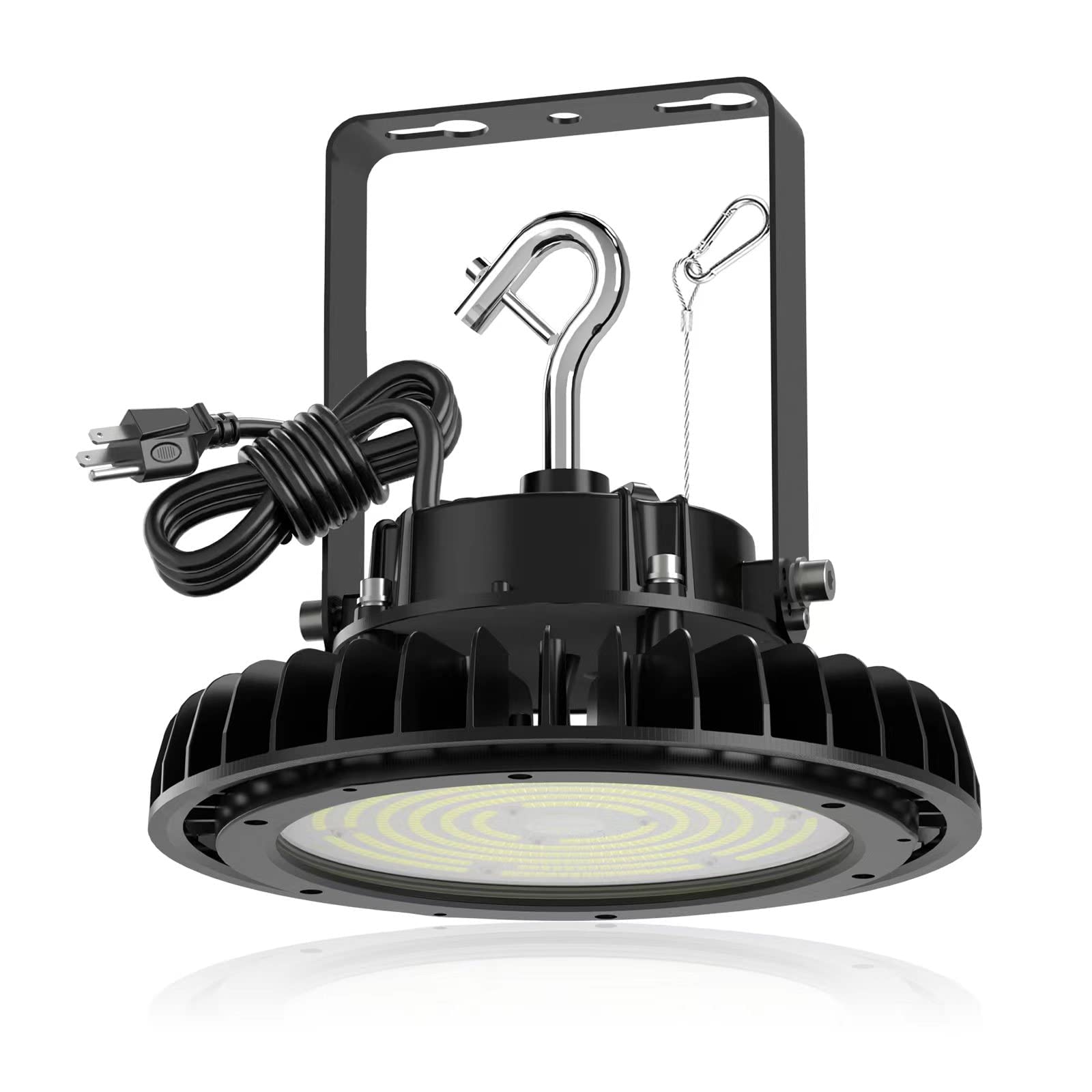 Adiding LED High Bay Light 200W, 34000LM Bright UFO LED Workshop Light 170LM/W AC100-277V 5000k Daylight UL DLC Listed with 6.56