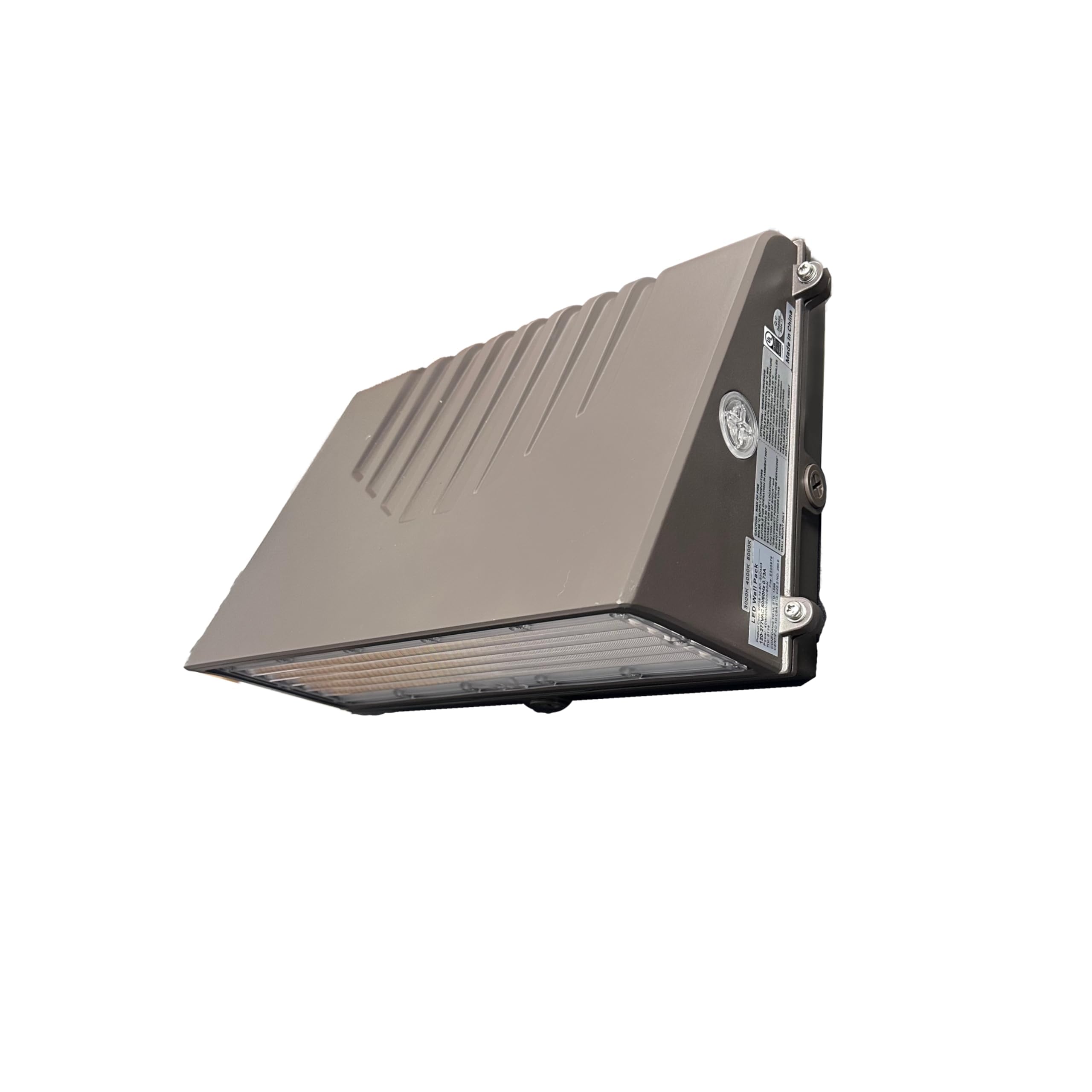 E2 LIGHTING 80W LED Full Cutoff Wall Pack with Photocell Dusk to Dawn Sensor, 3CCT 3000K/4000K/5000K & Wattage Tunable 40W/50W/6
