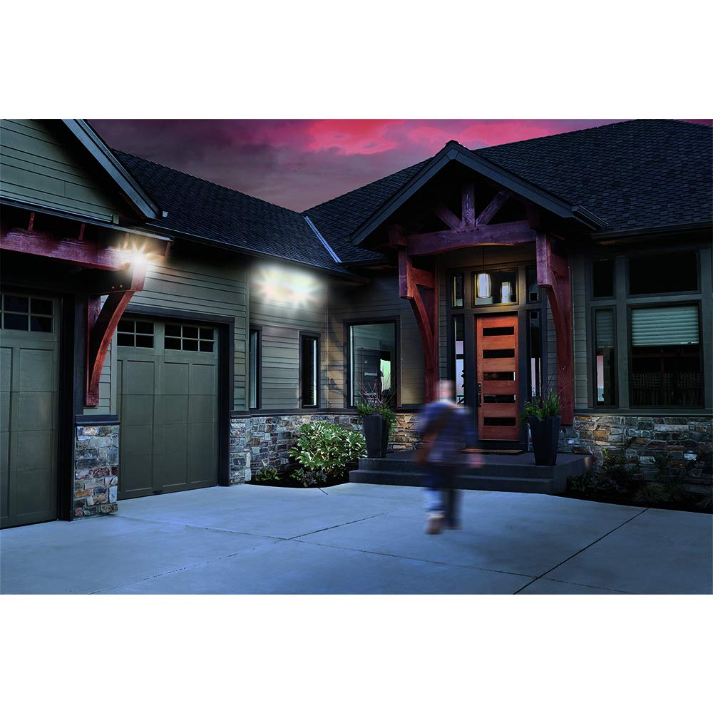HALO MS180W Motion Security Sensor Floodlight, 180W, White, Plastic