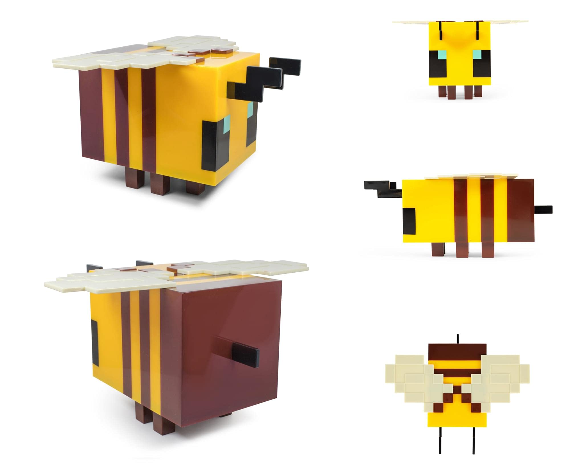Minecraft Yellow Bee Mood Light - 5" Tall Resin Figure, Model 16688