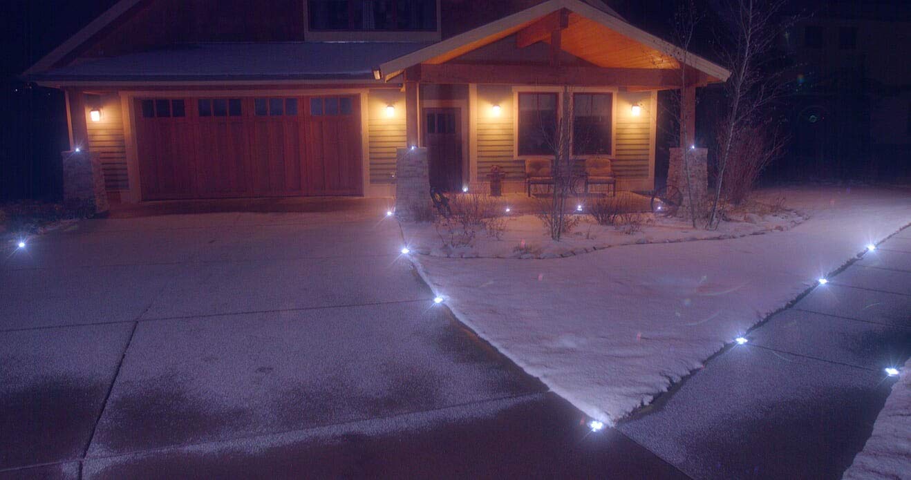 Bell+Howell Disk Lights Solar LED Outdoor 4 Pack, Weatherproof, Bronze, Model 2122