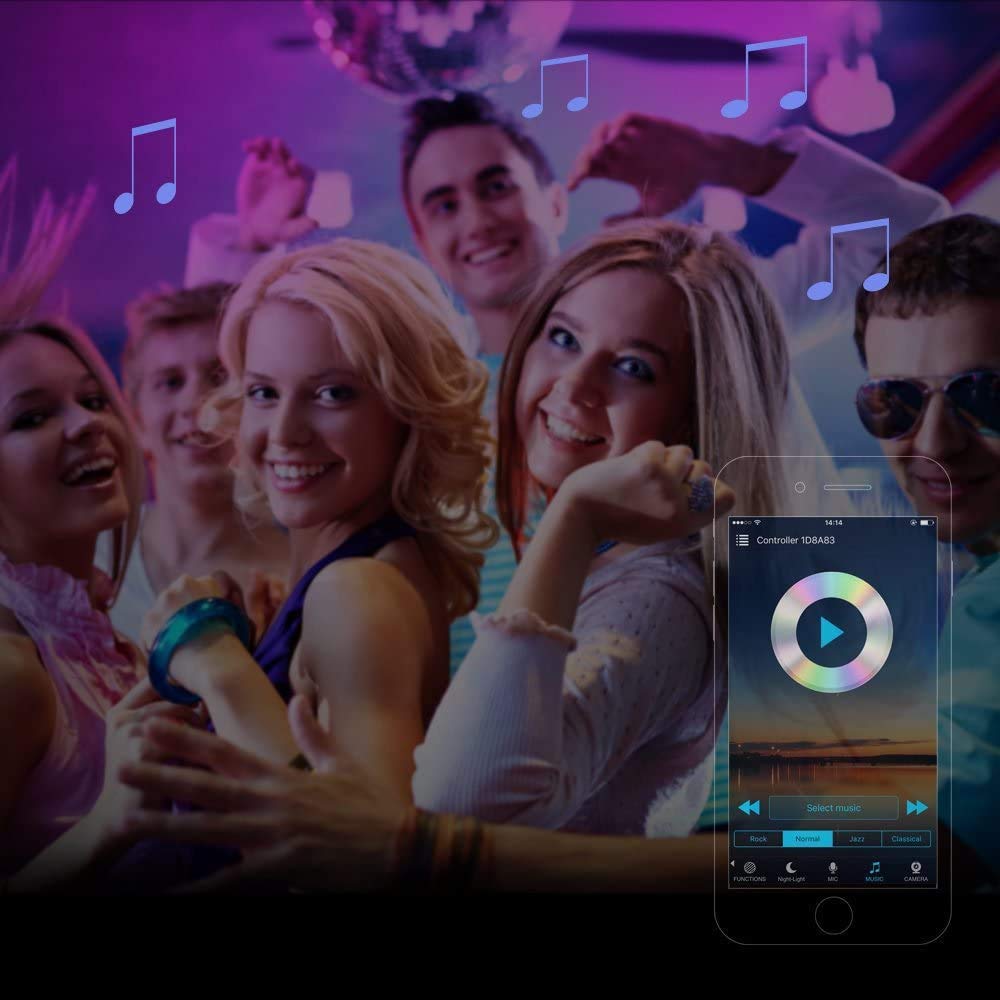 Aubric Smart WiFi LED Controller, RGB Color, Compatible with Alexa & Google Home, Model LED Controller-W2, 2 Pack