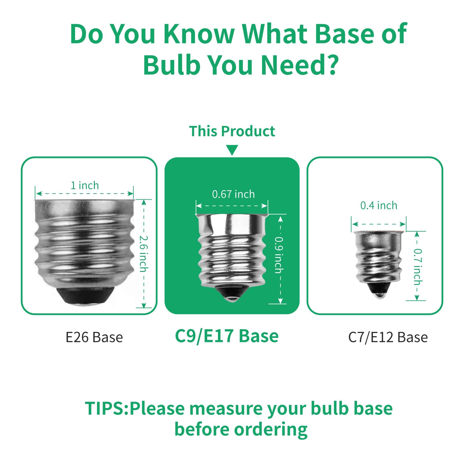 Meconard C9 Led Replacement Christmas Light Bulbs, C9 Shatterproof Led Bulbs For Christmas Indoor Outdoor String Lights, E17 Intermediate Base, Commercial Grade Holiday Bulbs, Green, 25Pack
