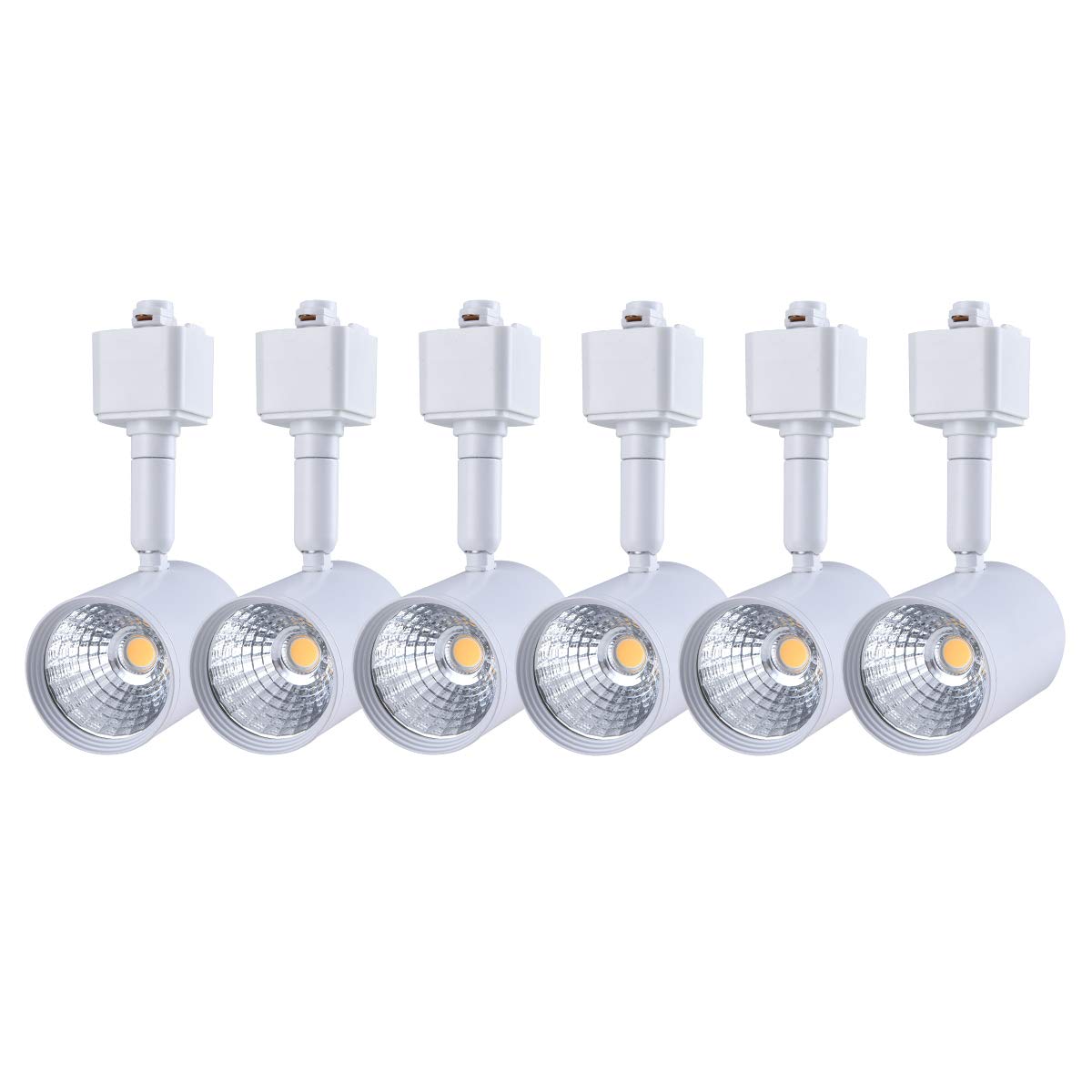 Mirrea 6 Pack Led Track Lighting Heads, 6.5W, 4000K Neutral White, Compatible With H Type Rail