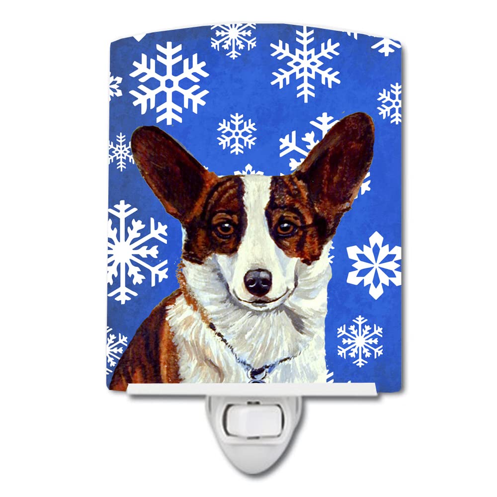 Carolines Treasures Corgi Ceramic Night Light, UL-Certified, 6x4x3 inches, Multicolor, Model LH9288CNL