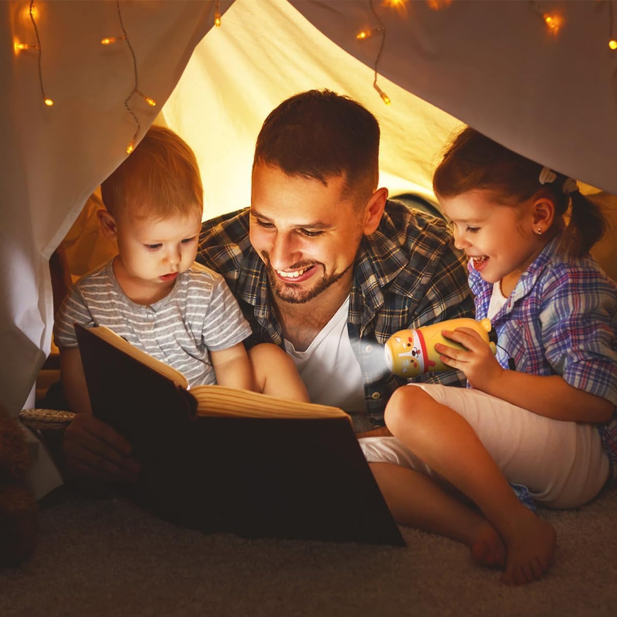 Hilngav 8 Pack Small Mini LED Flashlights - Cute Animal AAA Flashlight Bulk- 2 in 1 Lantern Flashlight - Christmas Gifts Stockin