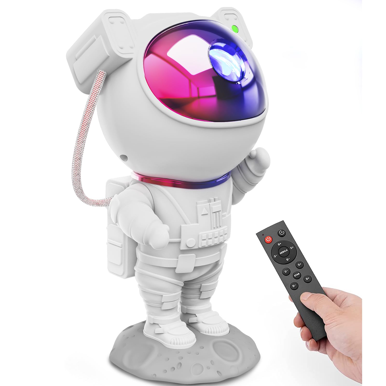 Mooyran Neon Astronaut Galaxy Projector - Limited Edition Star Lights With Timer & Remote