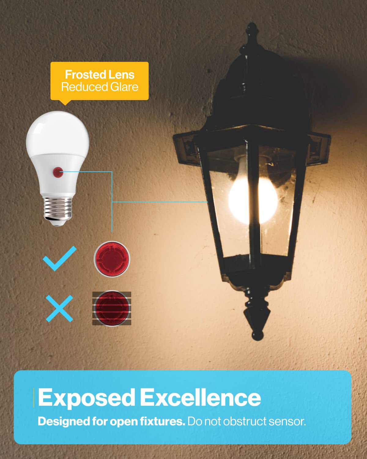 Sunco 50 Pack Dusk To Dawn Led Outdoor Light Bulb A19  Photocell Automatic For Exterior Lighting  800 Lm  9W (60W Eqv.)  4000K Cool White  Auto On/Off Sensor  Ip65 Rated Ul.