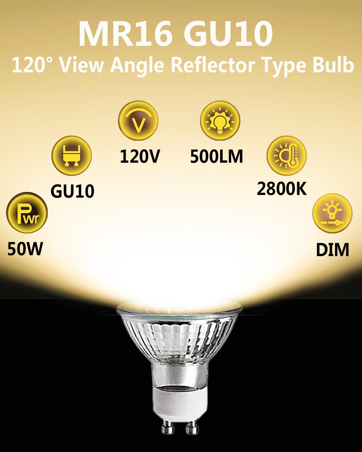 Snnalosses Wax Warmer Bulbs,120V 50W Gu10 Light Bulbs For Candle Warmer Lamp,Gu10+C, Mr16 With No Glass Cover Warming Bulbs,Dimm