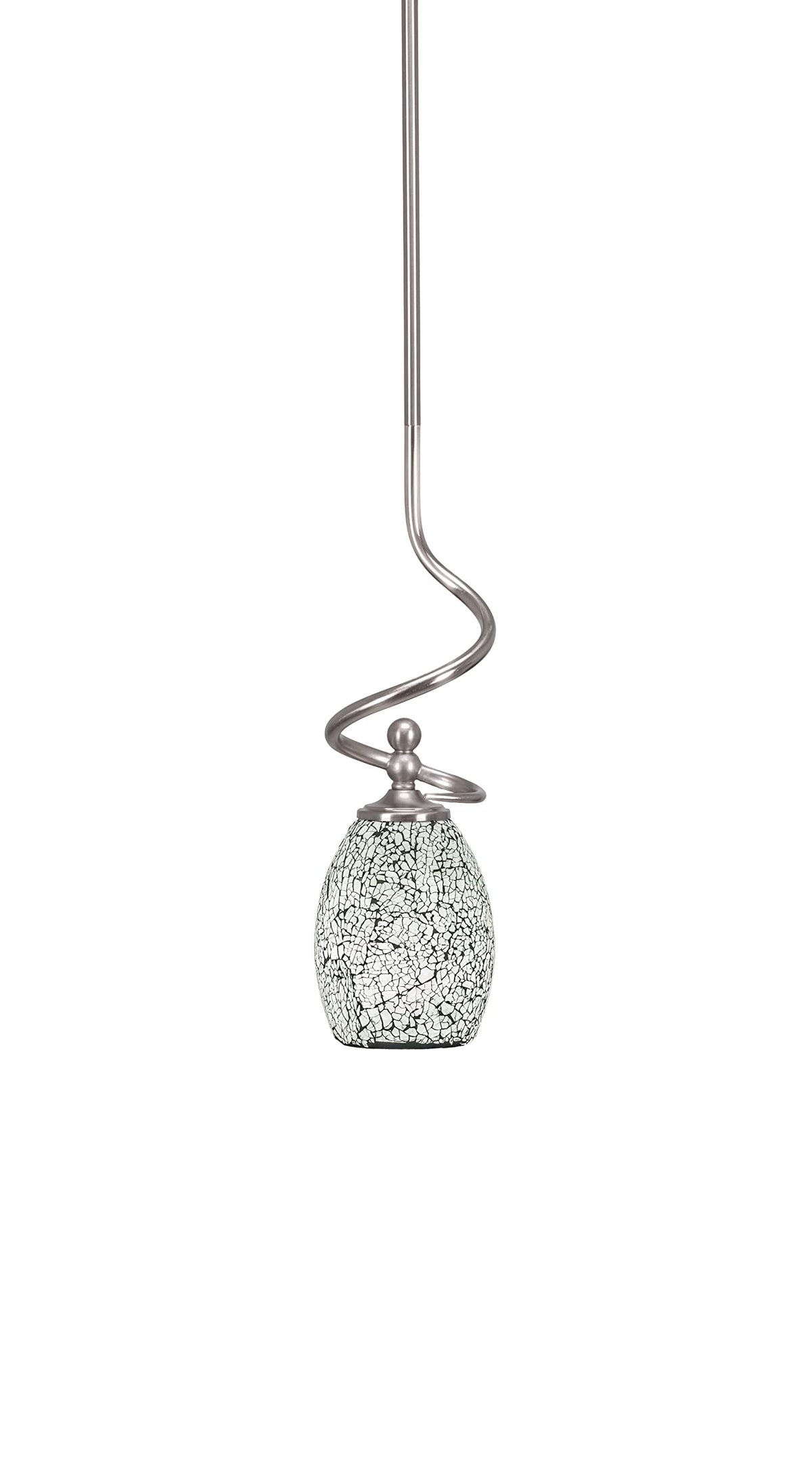 Capri 1 Light Mini Pendant in Brushed Nickel (901-BN-4165)