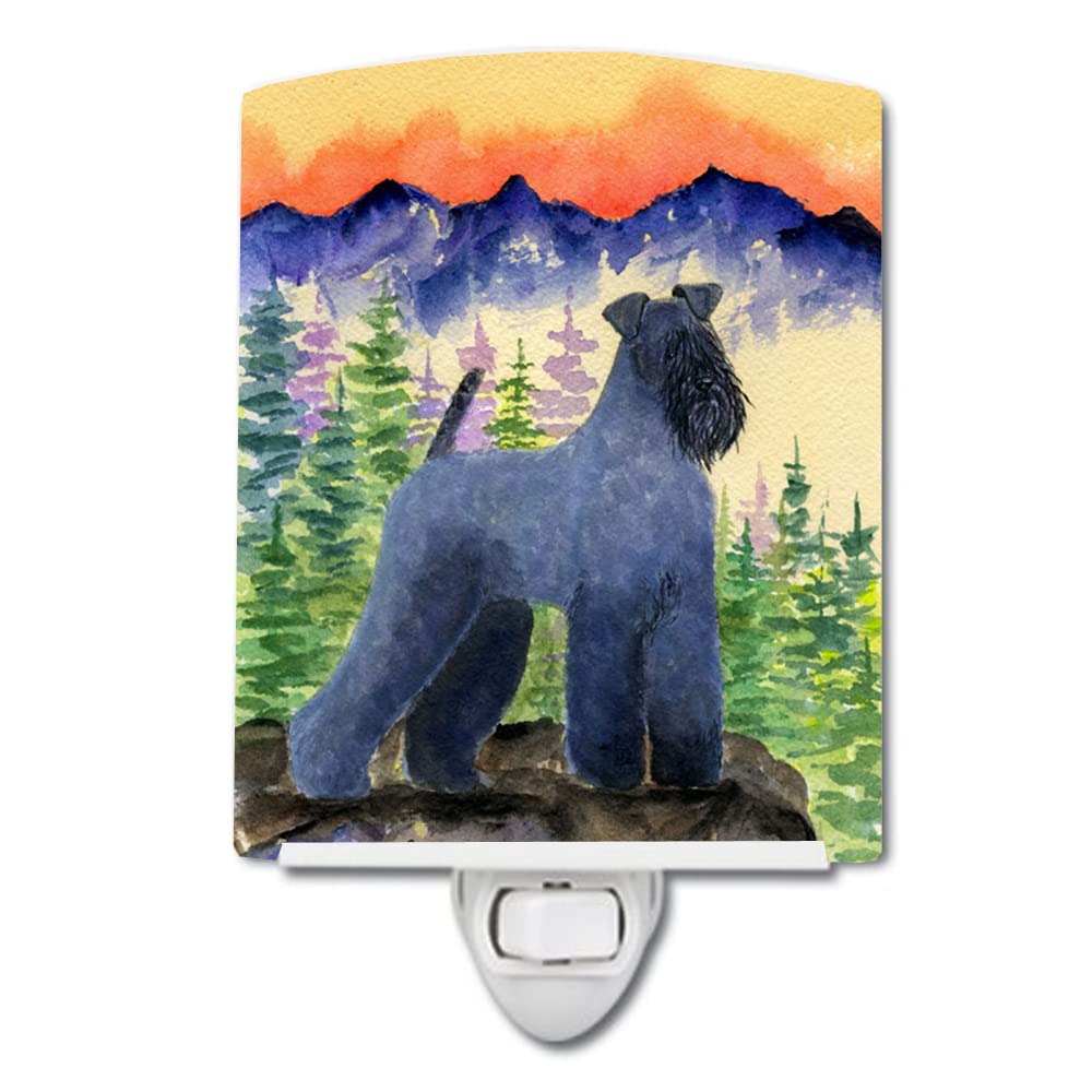 Carolines Treasures Ceramic Night Light, Kerry Blue Terrier, UL-Certified, 6x4x3 inches, Model SS8223CNL, Multicolor