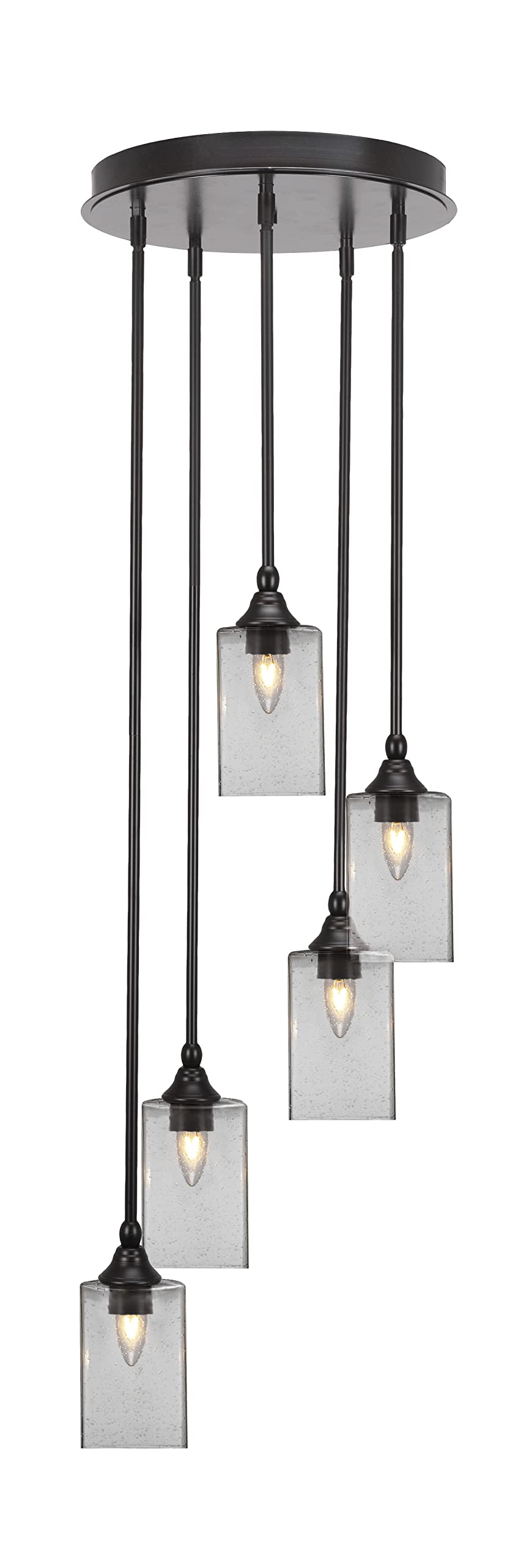 Empire 5 Light Cluster Pendalier in Espresso Finish (2145-ES-530)