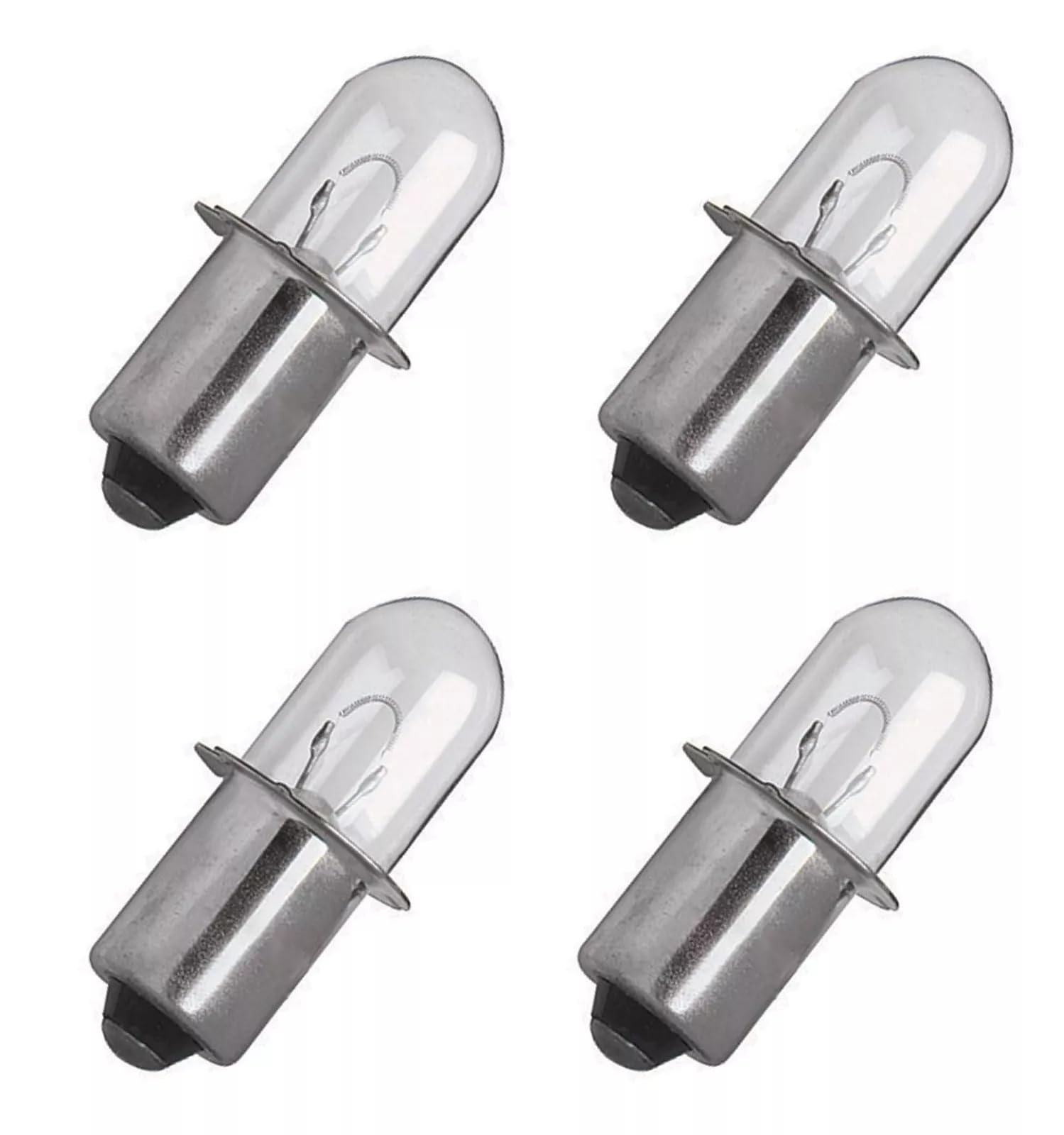 Hasmx 4-Pack 18V Xenon Bulbs For Ryobi Flashlight Work Lights One+ Cordless - Silver