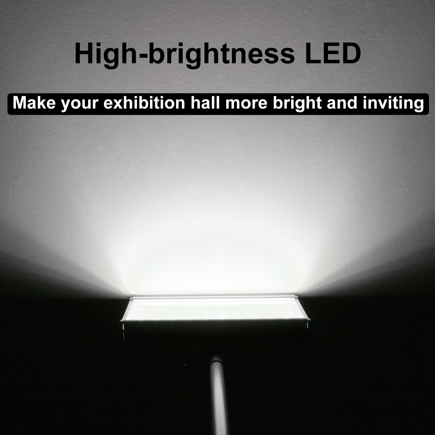 SUNLITOPTO Trade Show Lights, LED Arm Lighting, Connectable, Standard Size, Black, Model 20540421BK (2pcs)
