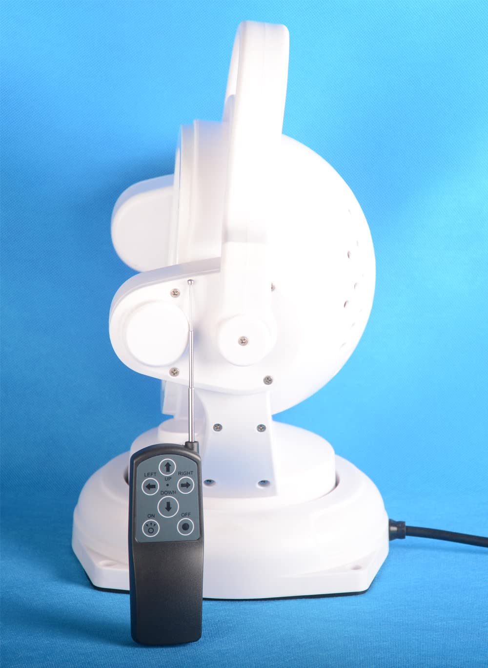 FSYF 11 Inch 60W Remote Control LED Searchlight - White Marine Boat Work Light, 360° Rotation, Model d44aaa27-1a27-4124-aff6-