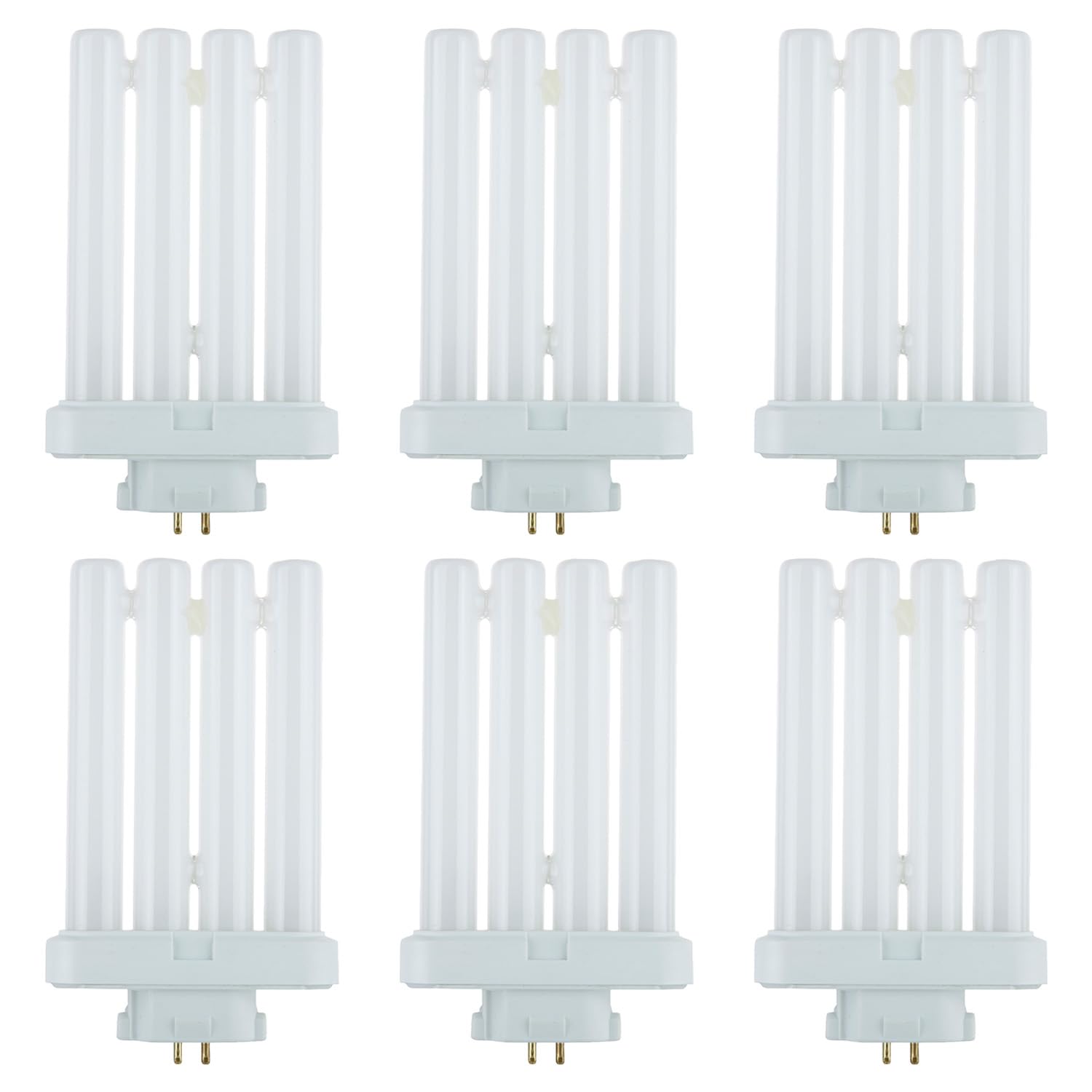 Sunlite 41759 FML27/30K/2PK Quad Tube Plug-in Compact Fluorescent Lamp, FML 4-Pin, 27 Watts, 1500 Lumens, 3000K Warm White, 4-Pi